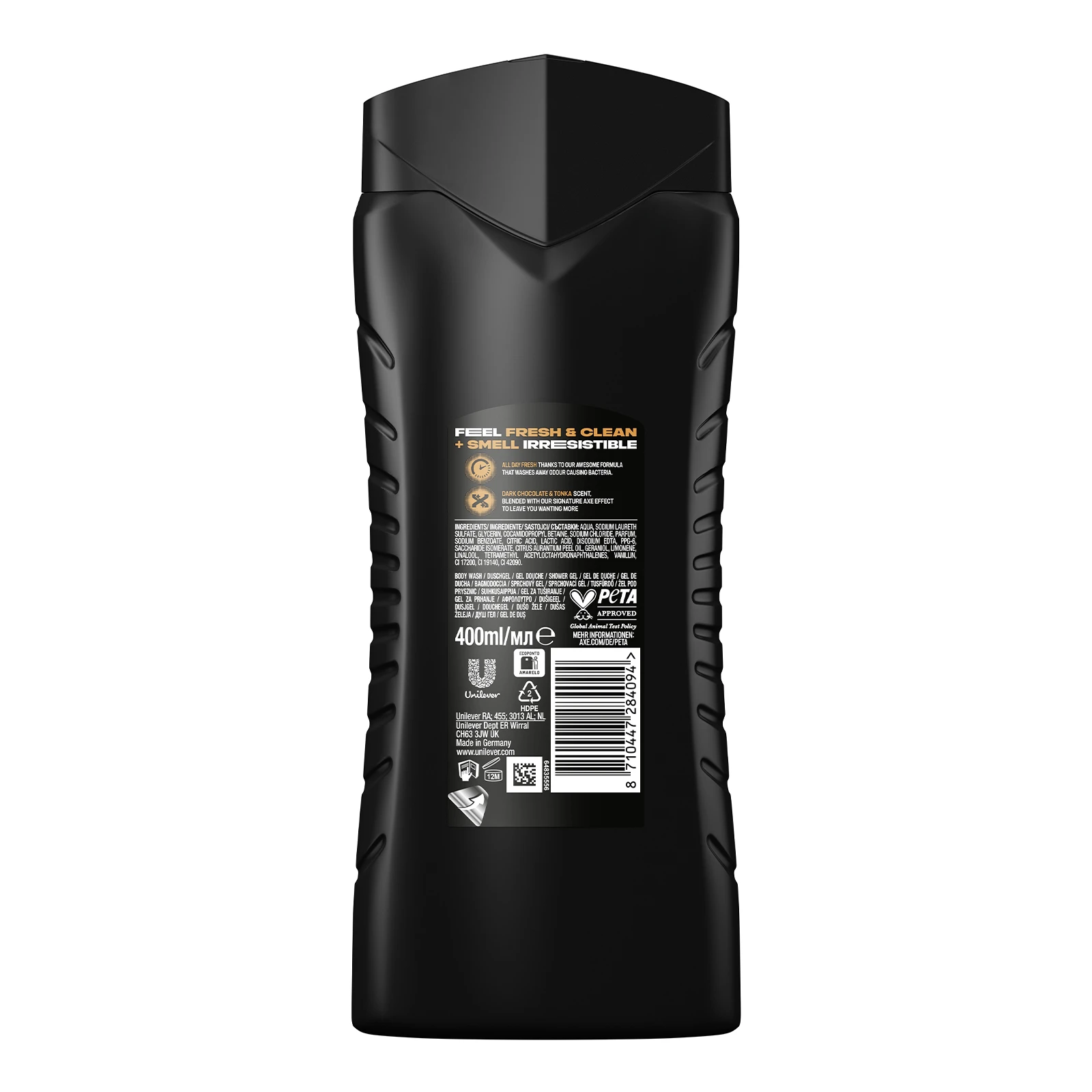 Гель для душу Axe Dark Temptation 3в1 400мл фото 2