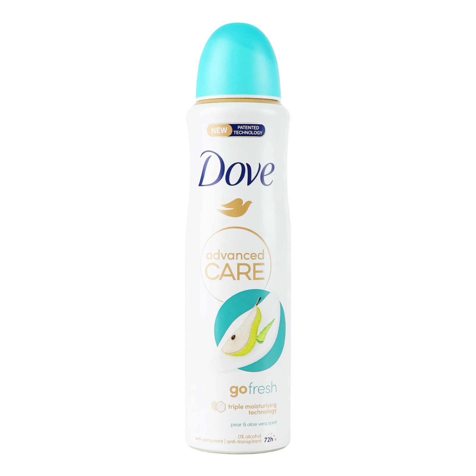 Антиперспірант Dove Go fresh Pear&aloe vera scent аерозоль 150мл Фото навігації №:1