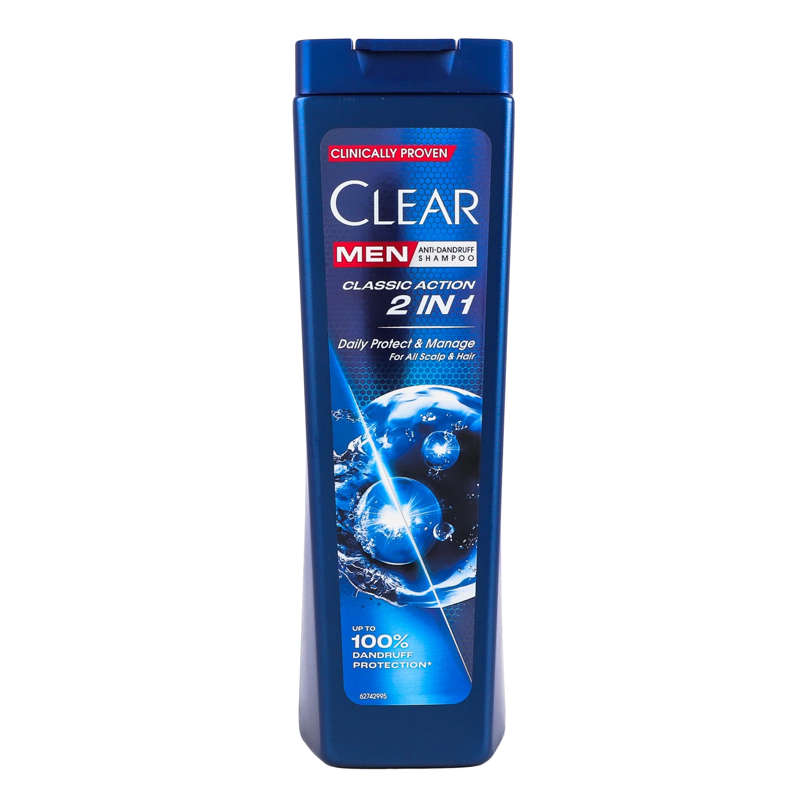 Шампунь Clear Men Classic Action 2в1 проти лупи 225мл Фото навігації №:1
