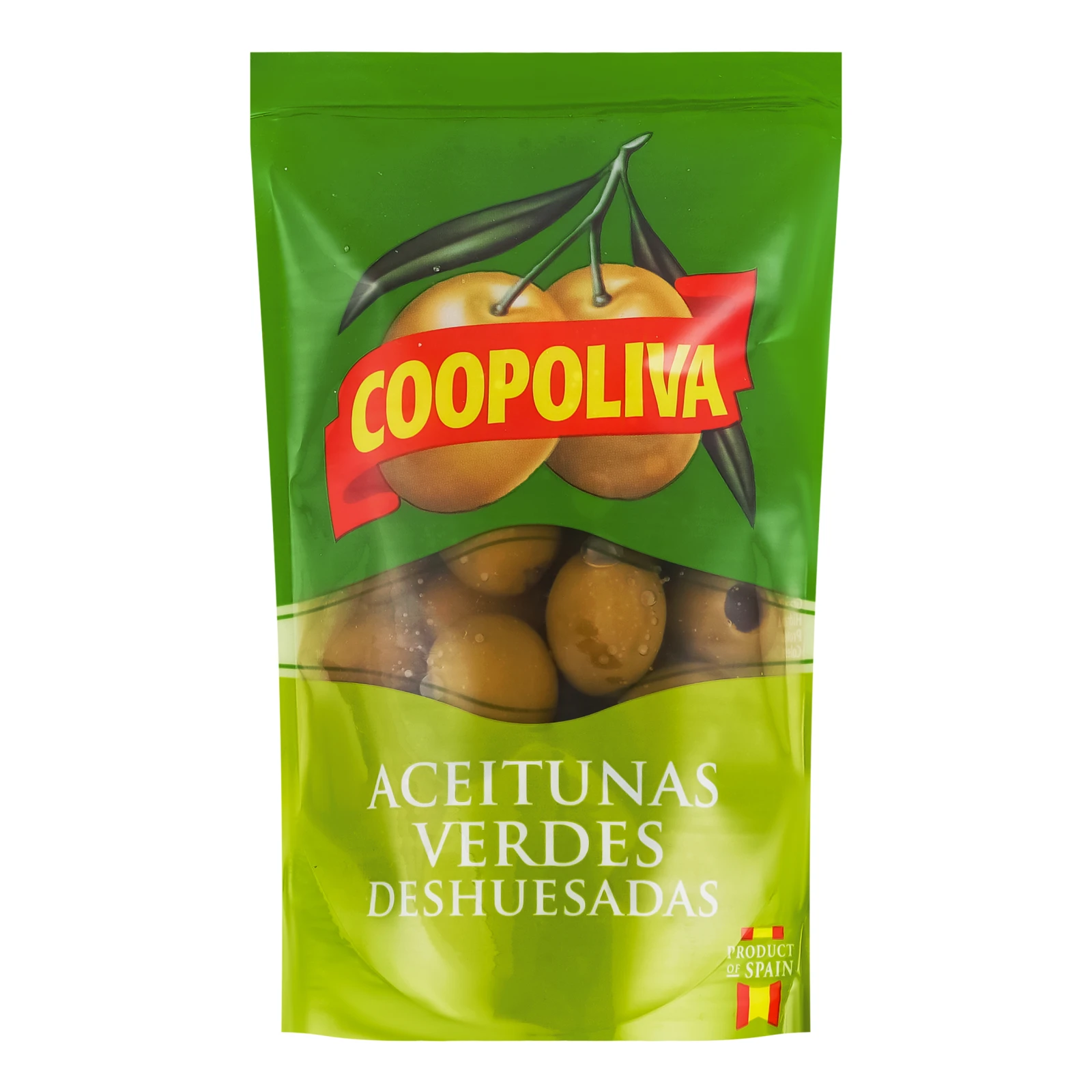 Оливки Coopoliva зелені без кісточки 200г Фото №:1