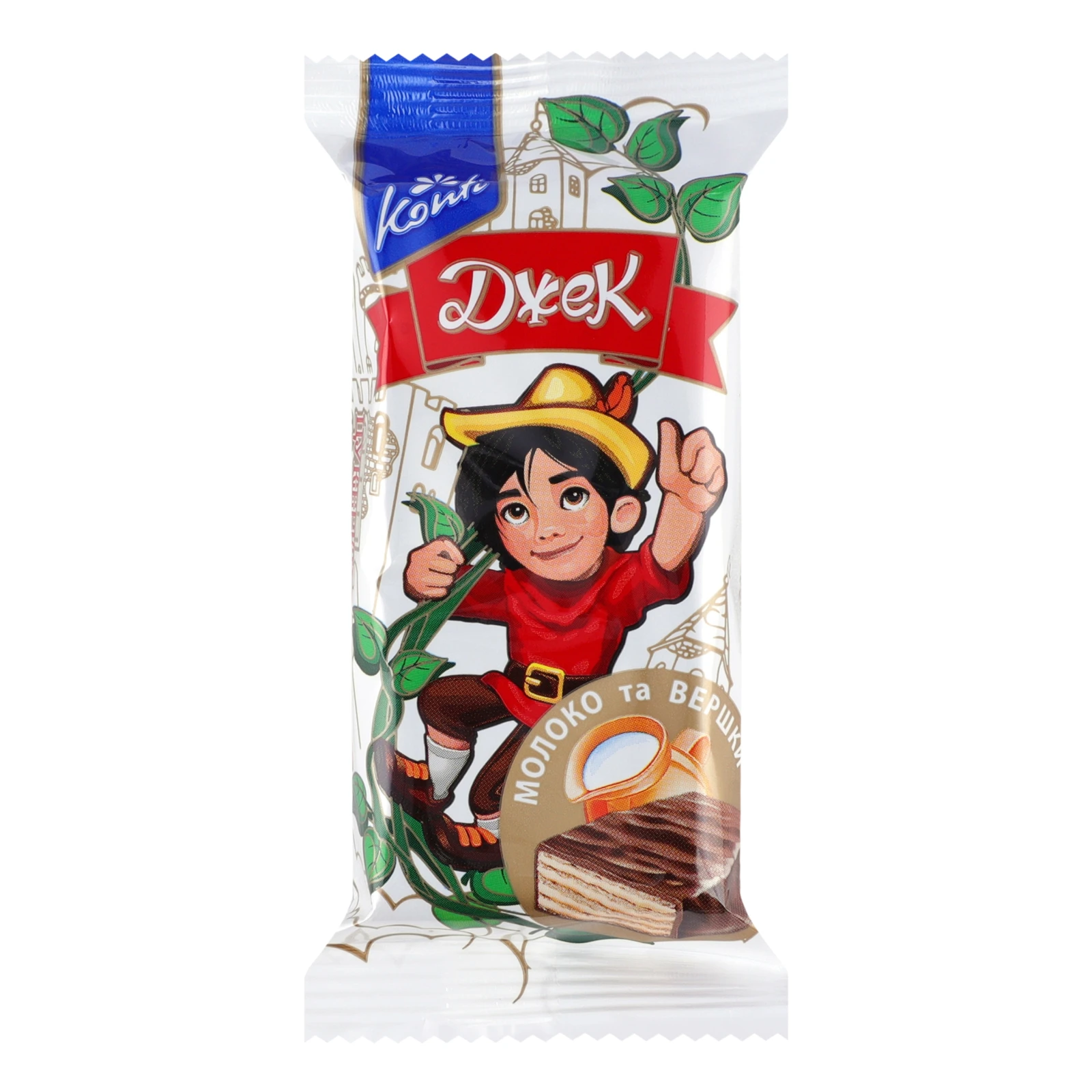 Цукерки Konti вафельні Джек молоко та вершки Фото №:1