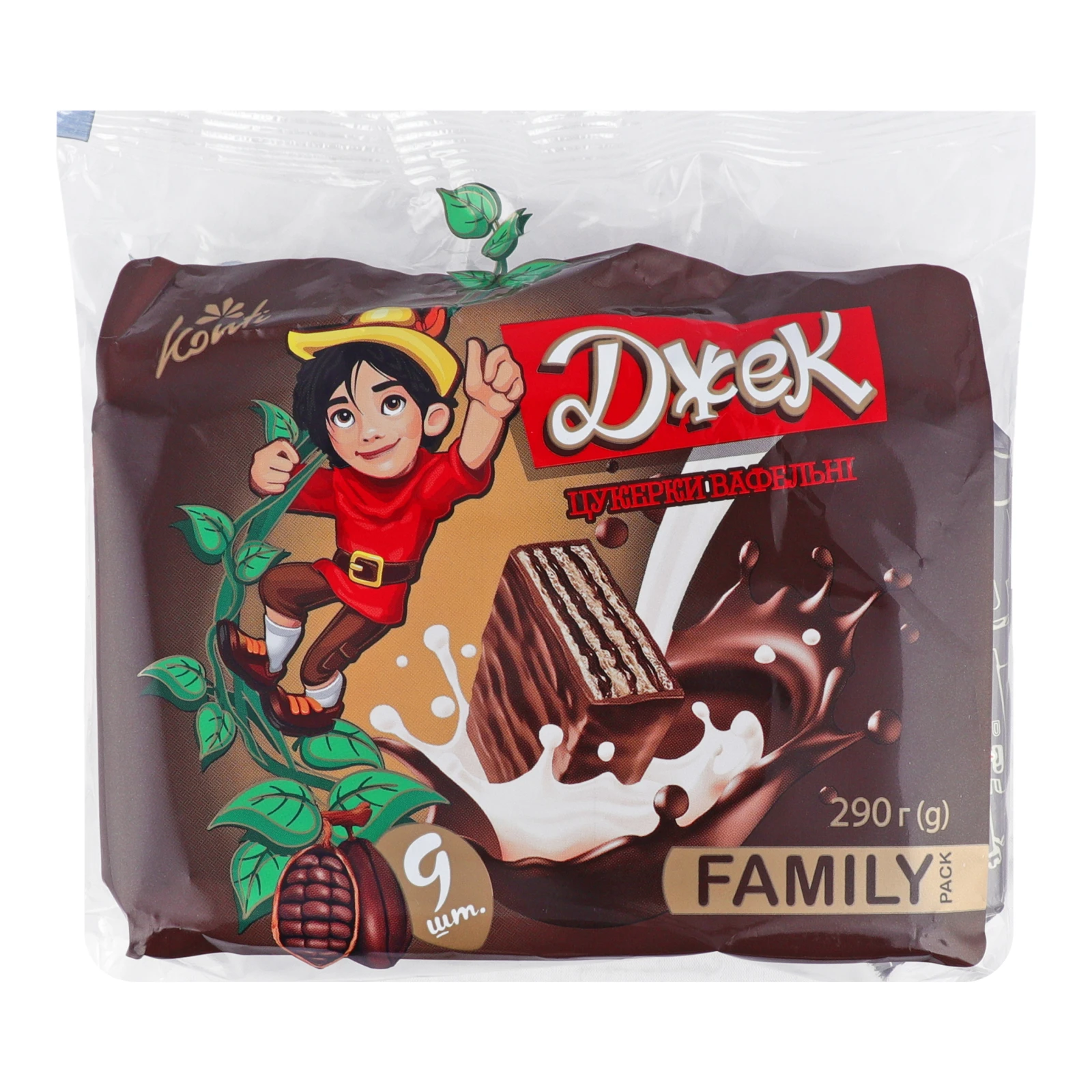 Цукерки Konti вафельні Джек 290г Фото №:1