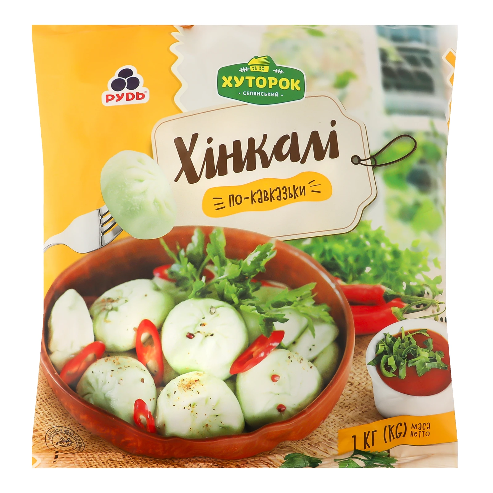 Хінкалі Рудь Хуторок По-кавказьки заморожені 1кг