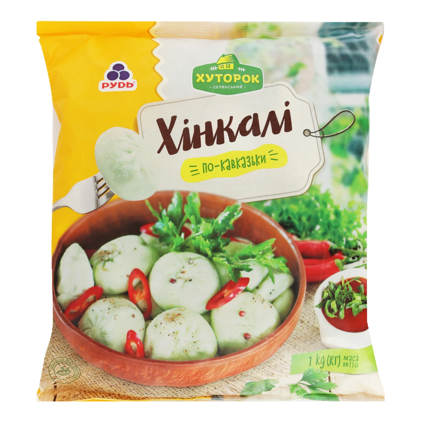 Хінкалі Рудь Хуторок По-кавказьки 1кг Фото №:1