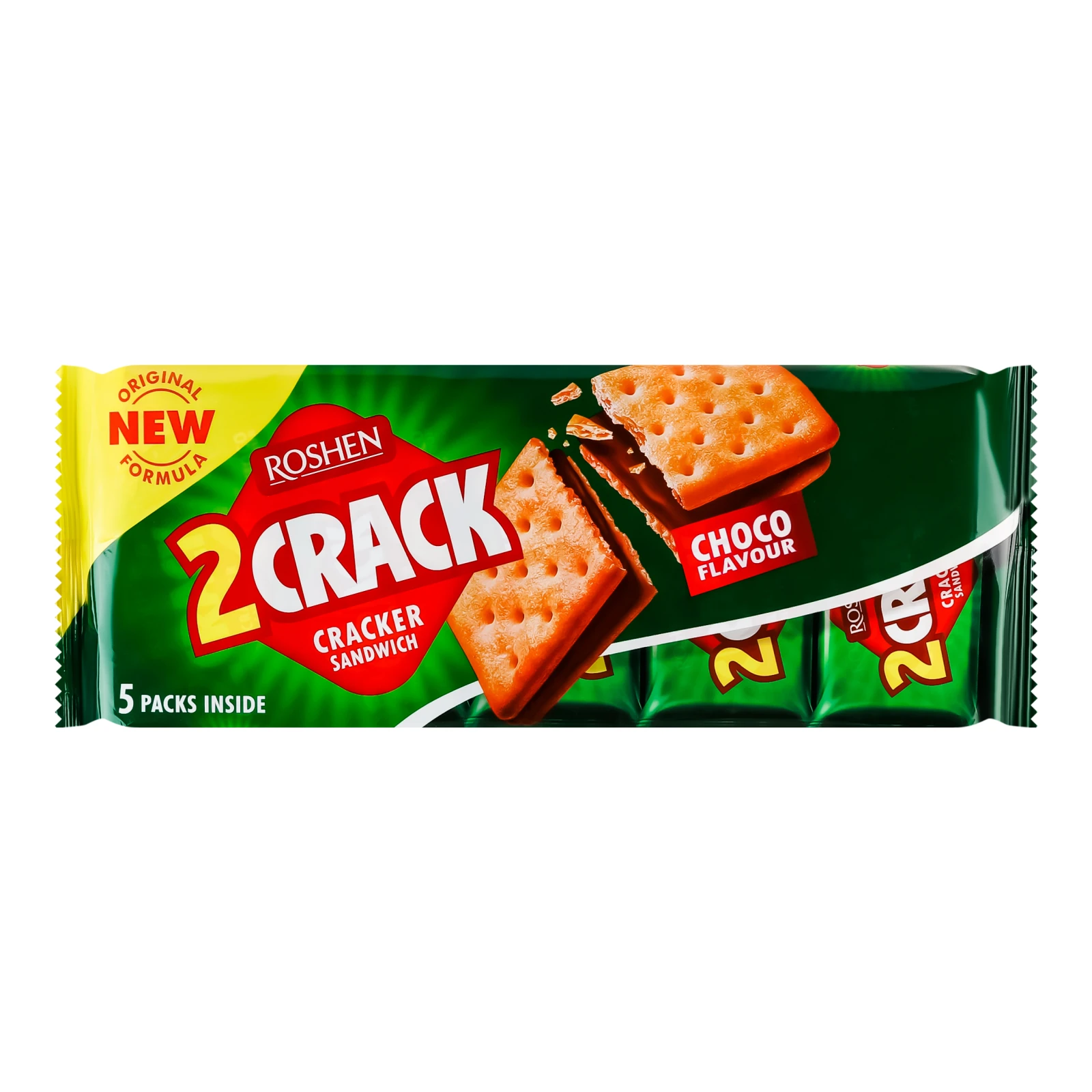 Крекер Roshen 2 Crack Choco 5*47г/уп Фото №:1
