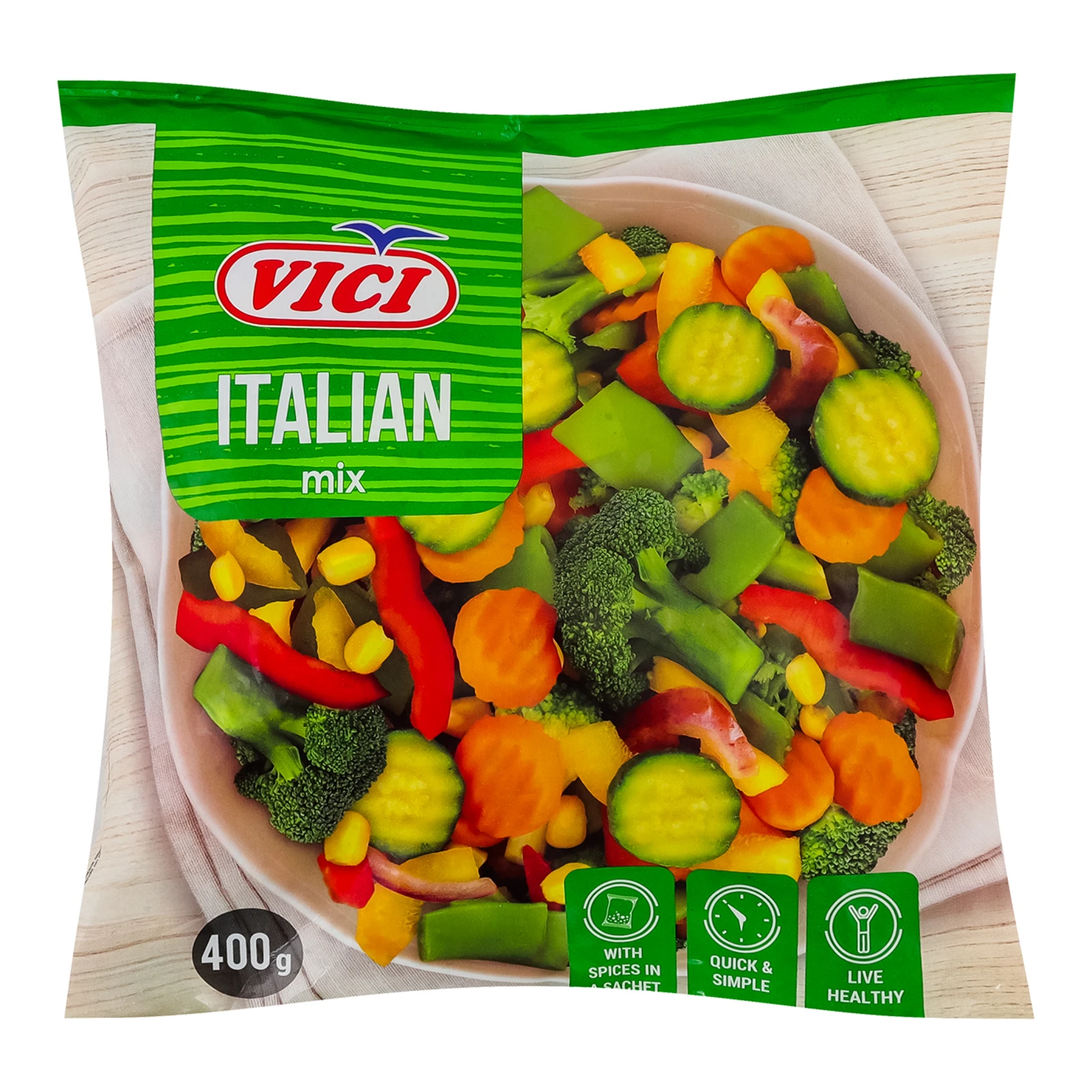 Овочі Vici Italian mix швидкозаморожені 400г