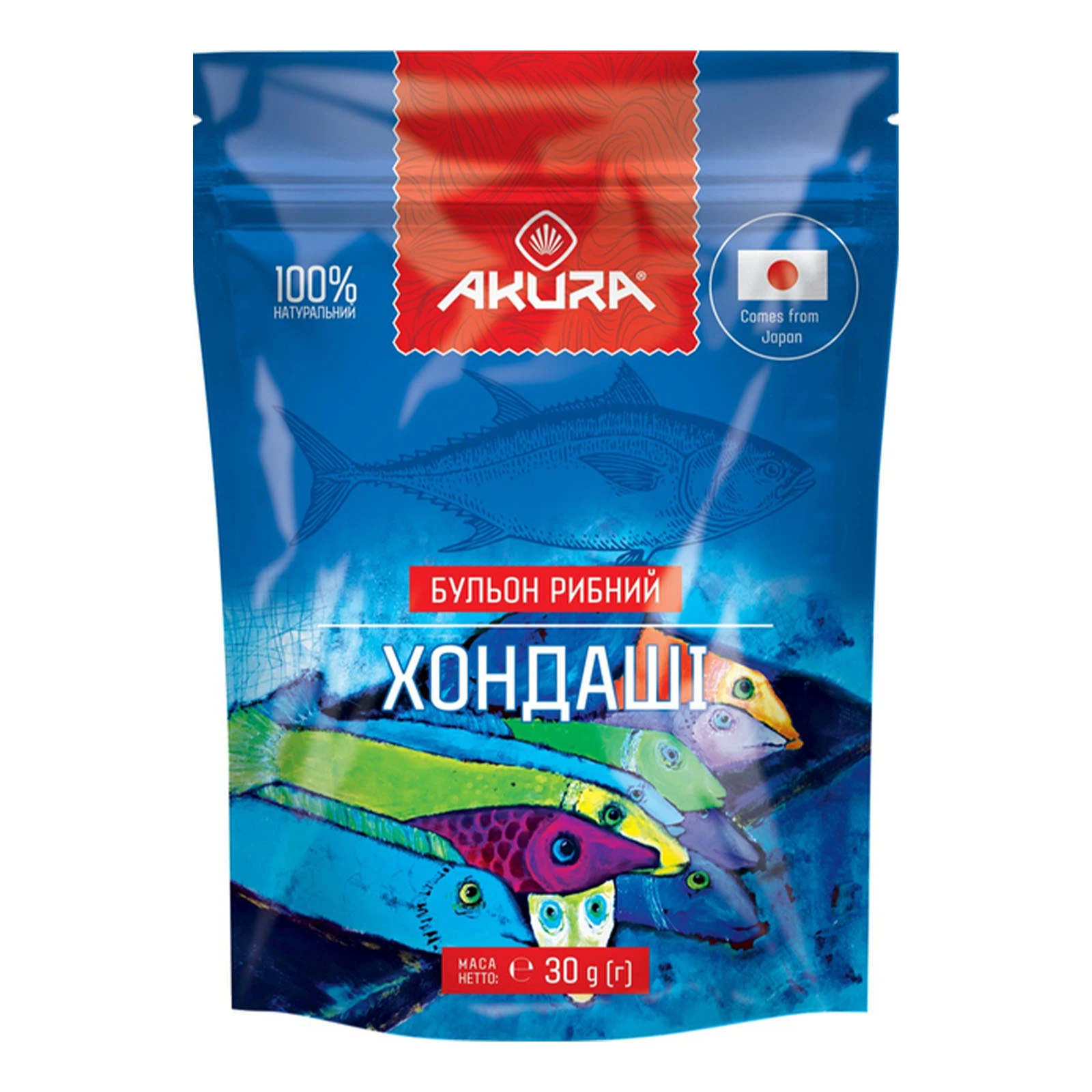 Бульйон рибний Akura 30г Хондаші Фото №:1