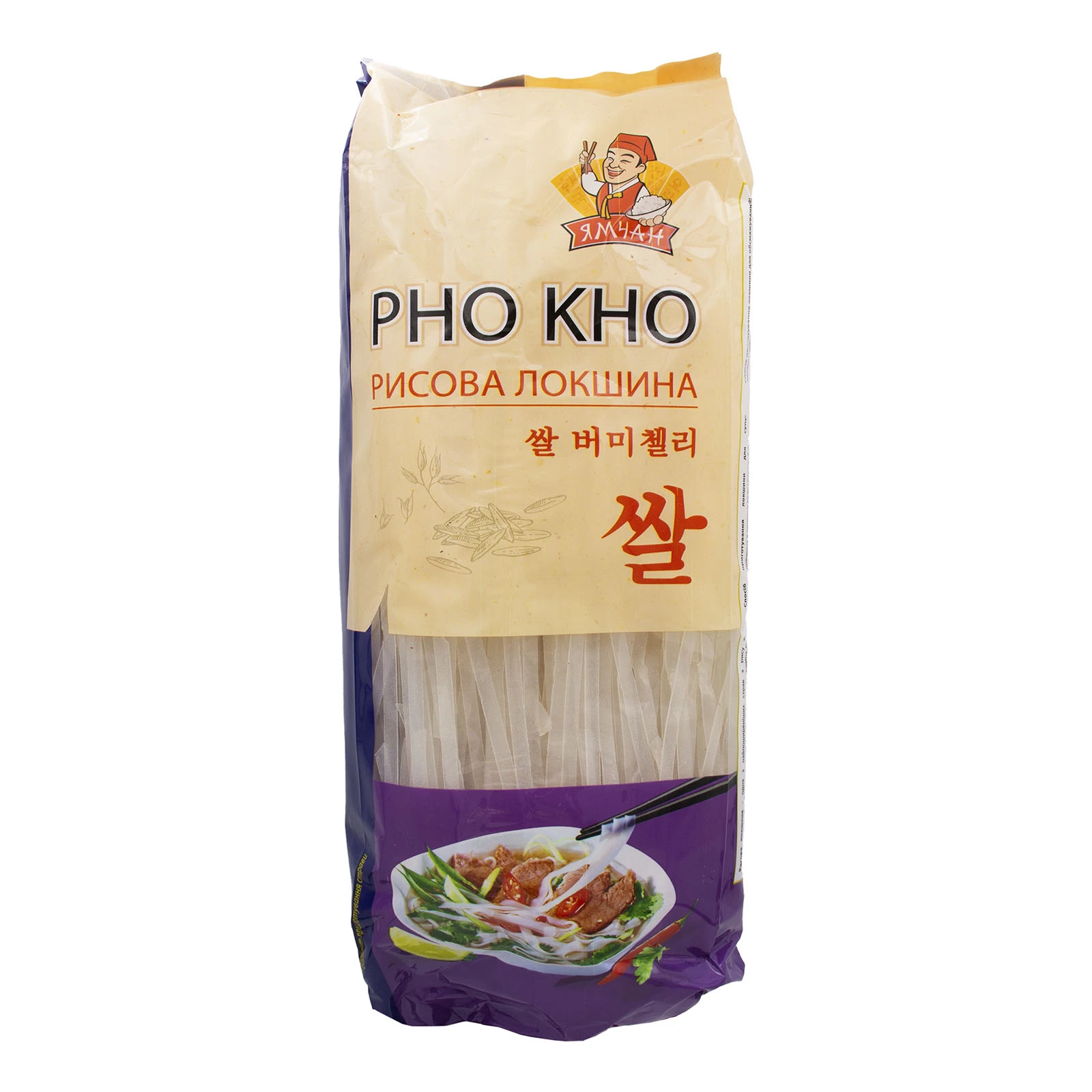 Локшина Ямчан Pho Kho рисова 300г Фото №:1
