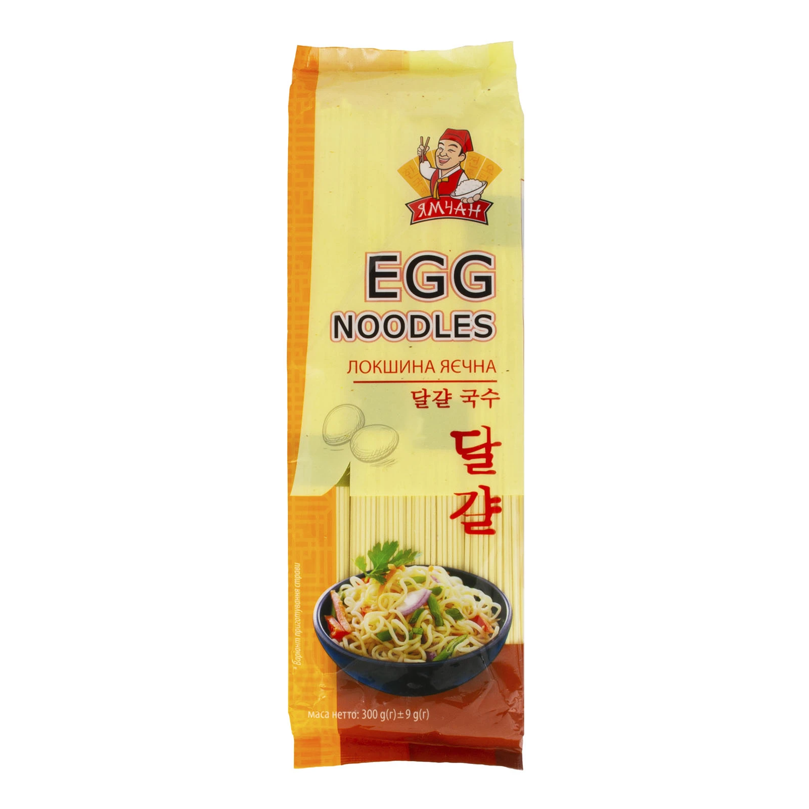 Локшина Ямчан Egg noodles яєчна 300г Фото №:1