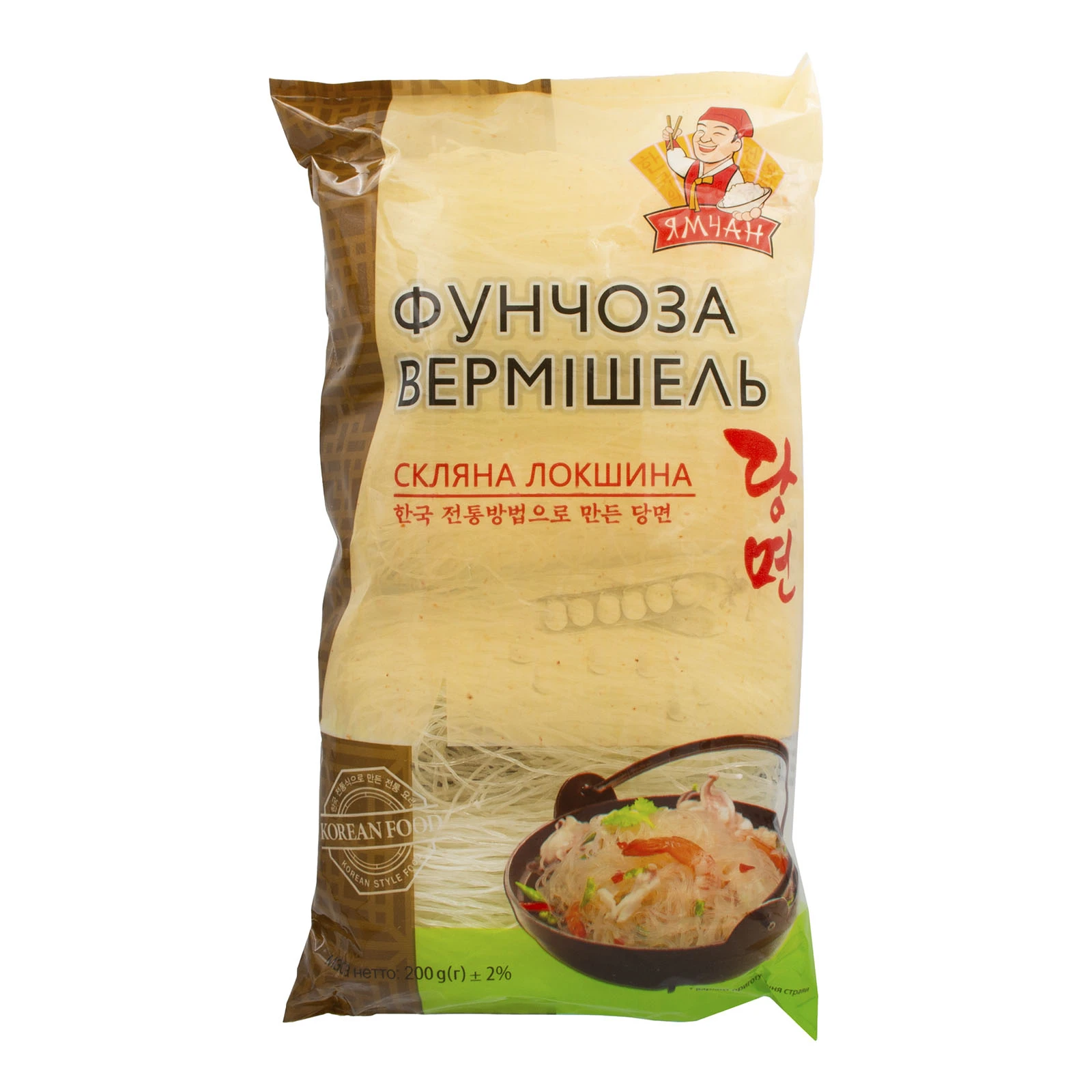 Вермішель Ямчан Фунчоза скляна локшина 200г Фото №:1