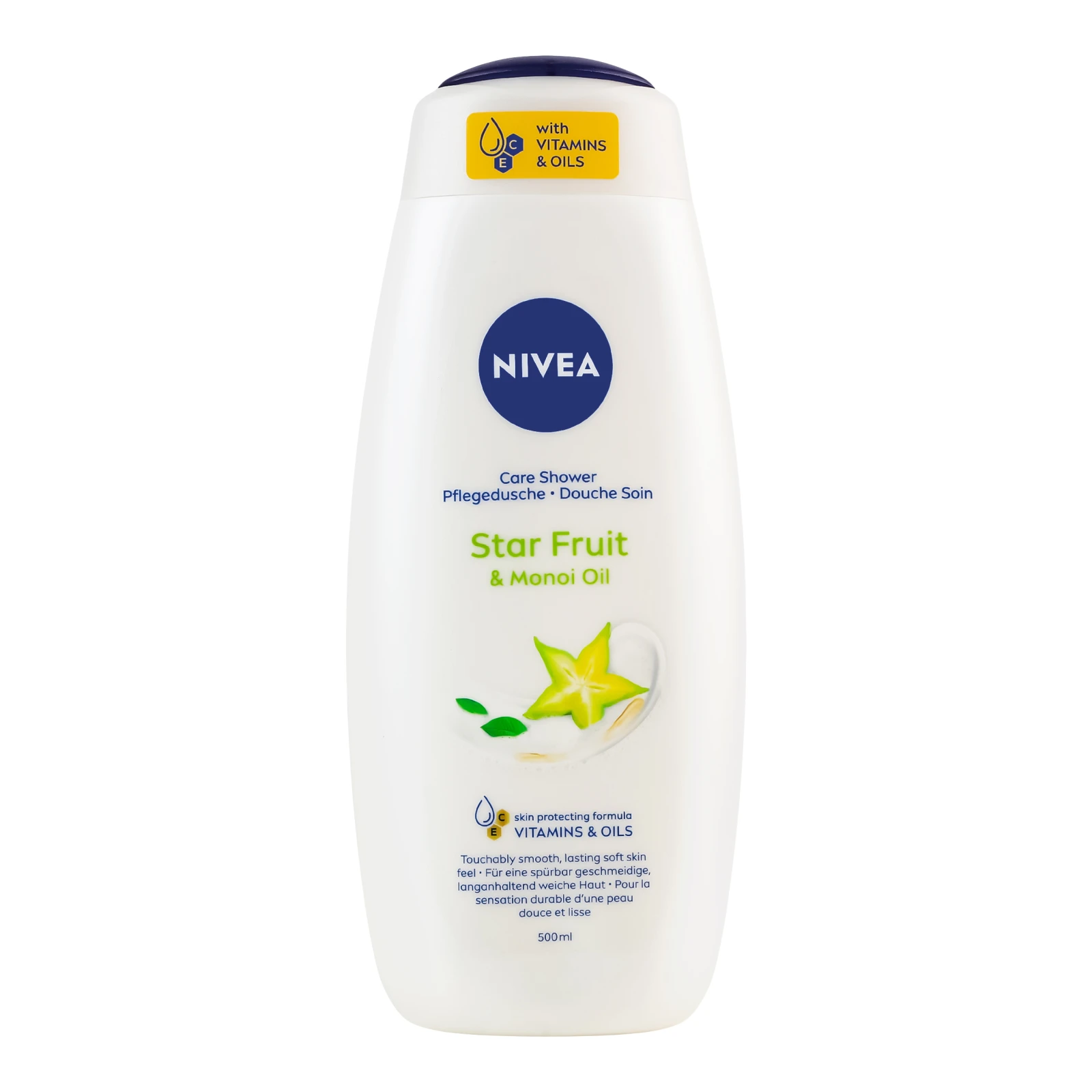 Гель-догляд для душу Nivea Star Fruit&Monoi Oil 500мл Фото №:1
