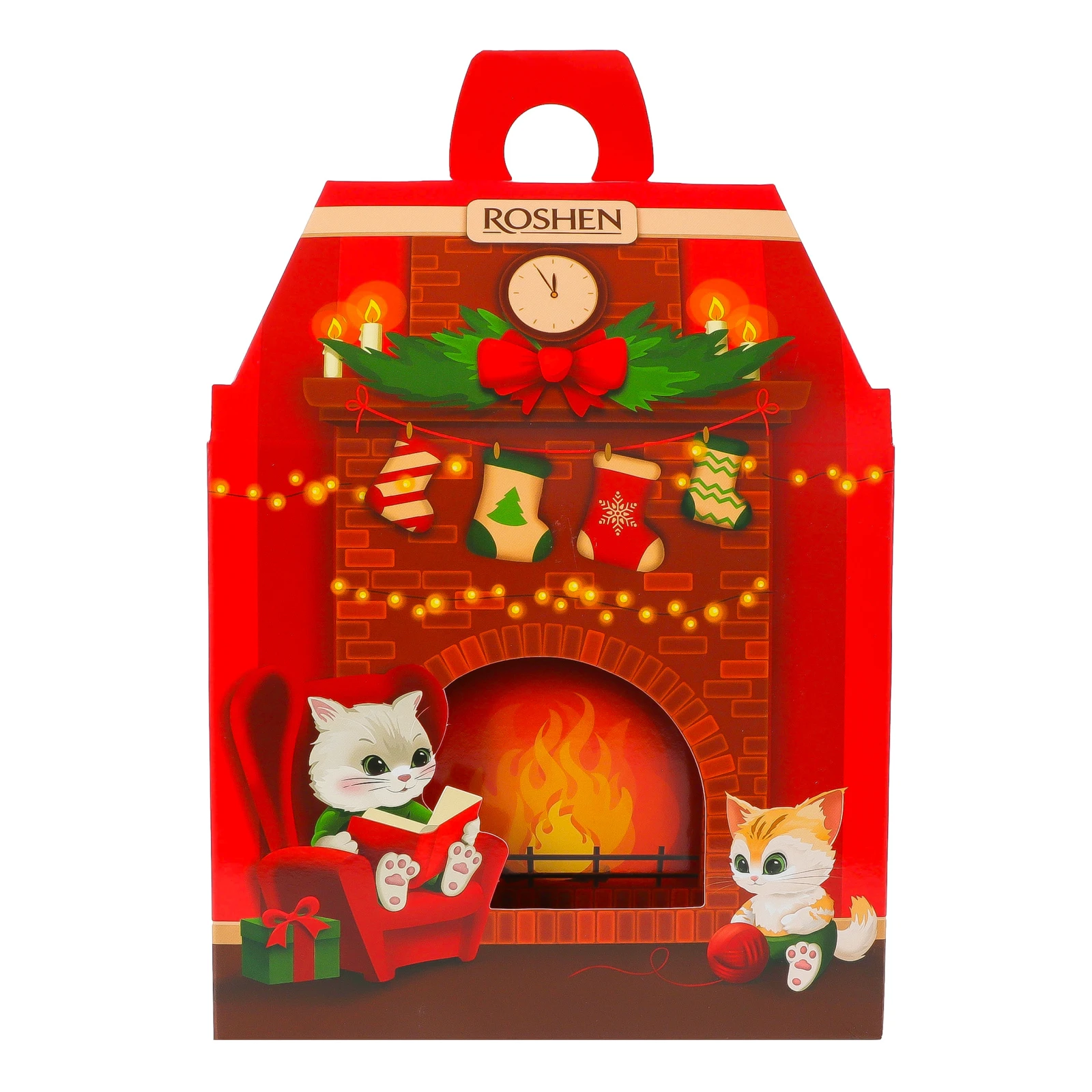 Набір подарунковий Roshen Новорічний камін 665г Фото №:1
