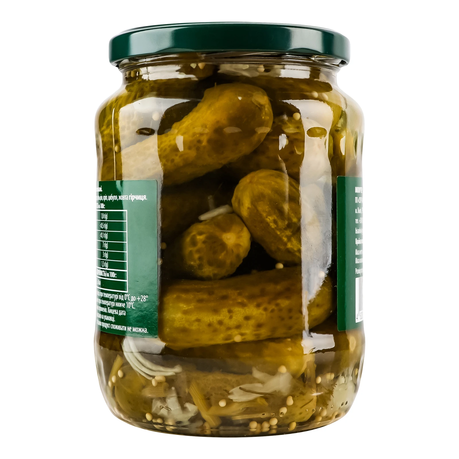 Огірки Домашні продукти мариновані 680г Фото №:2