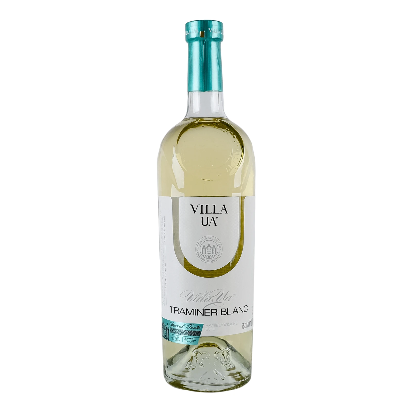 Вино Villa UA Traminer Blanc біле напівсолодке 9-13% 750мл Фото №:1