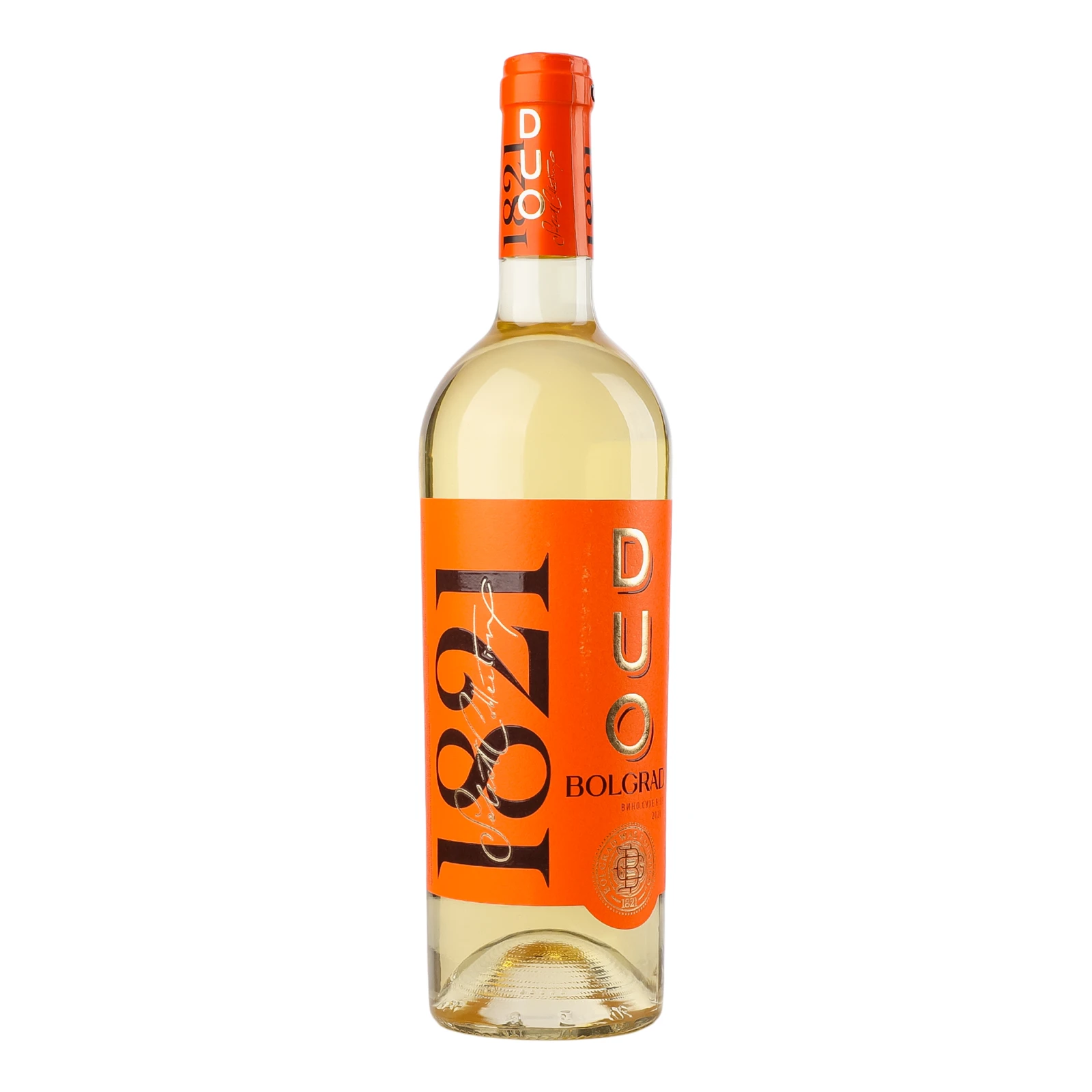 Вино Bolgrad 1821 Duo біле сухе 12.5-13.5% 0.75л Фото навігації №:1