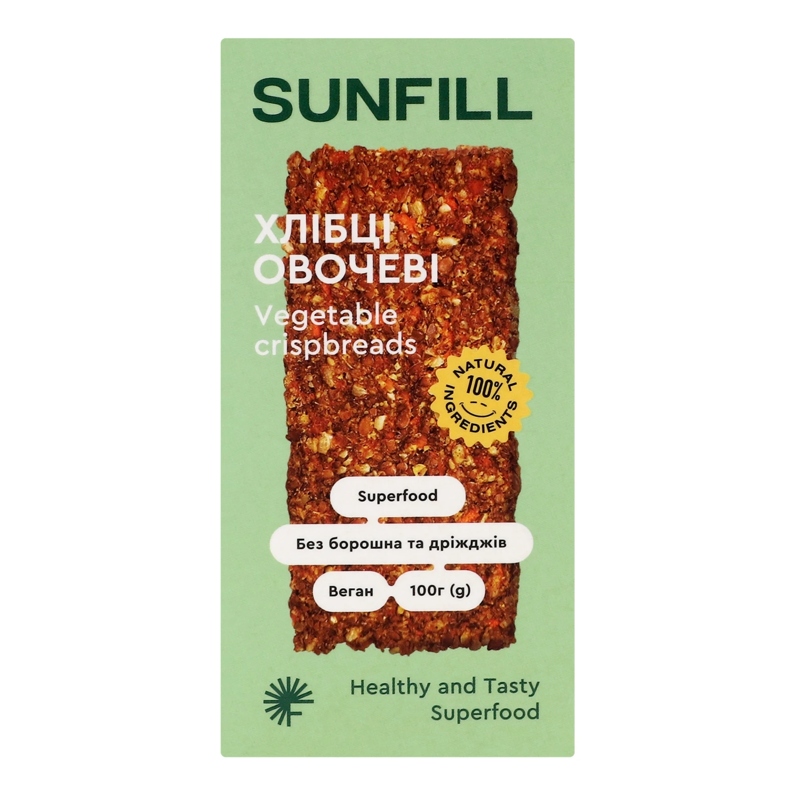 Хлібці SunFill овочеві Фото №:1
