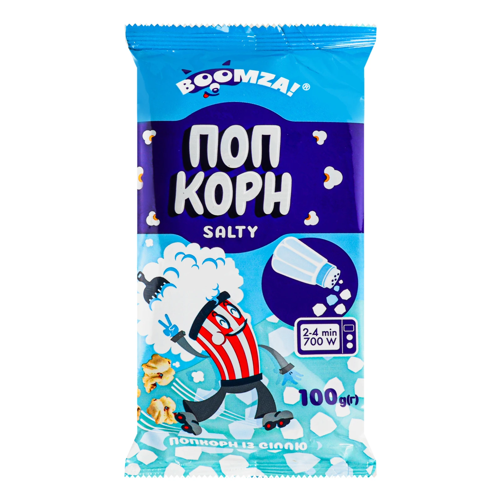 Кукурудза Boomza! для приготування попкорну в мікрохвильовій печі із сіллю 100г Фото №:1