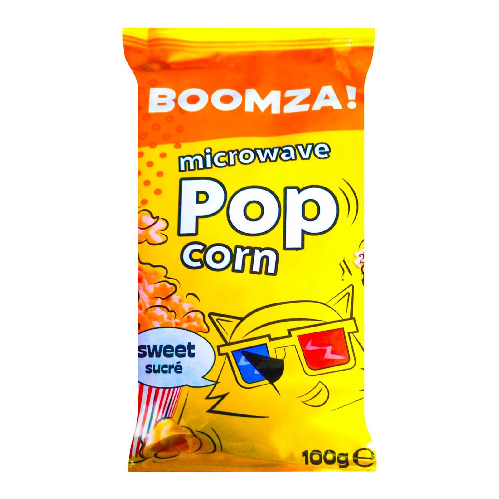 Кукурудза Boomza! для приготування попкорну в мікрохвильовій печі з підсолоджувачем 100г