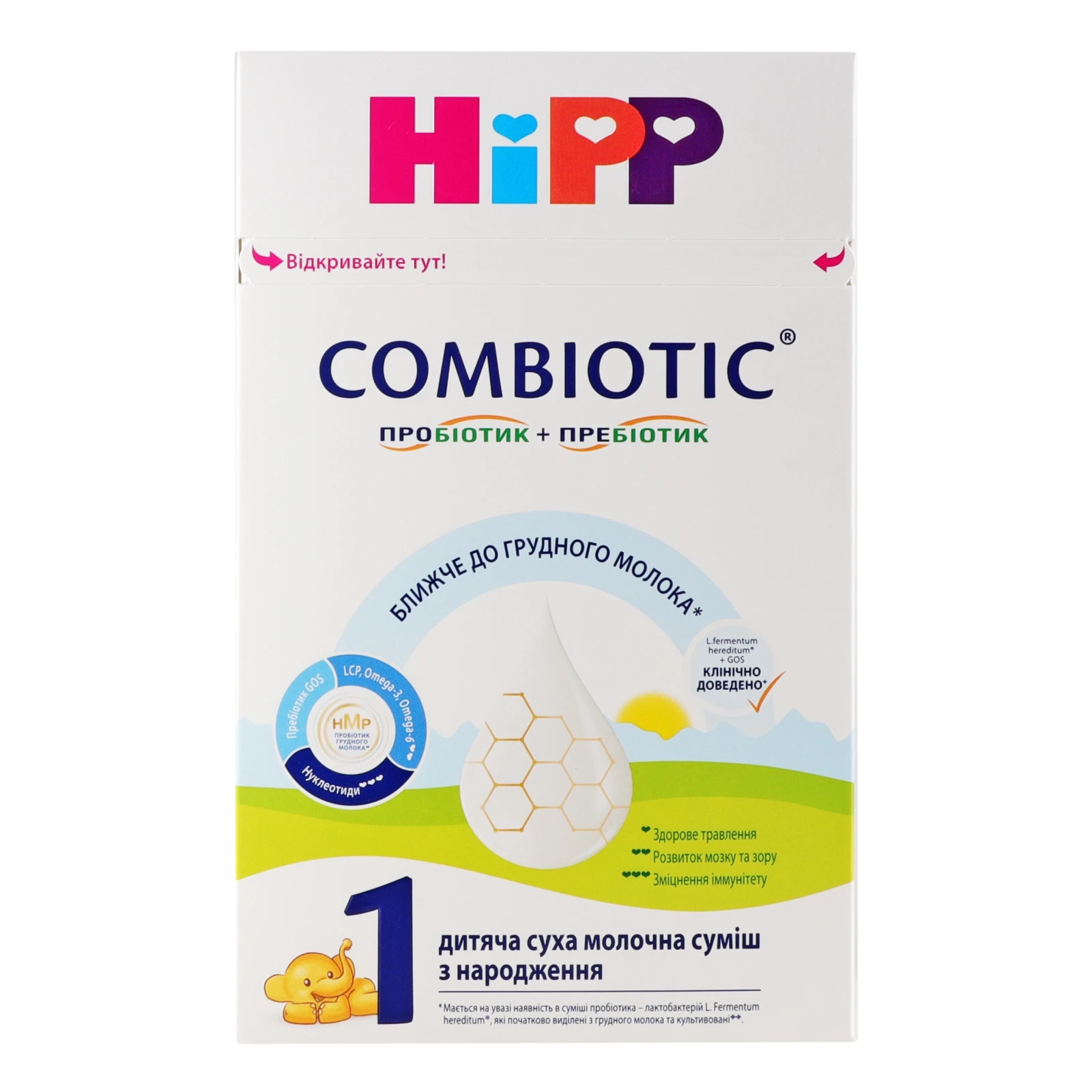 Суміш молочна Hipp Combiotic №1 суха для дітей з народження 500г Фото №:1