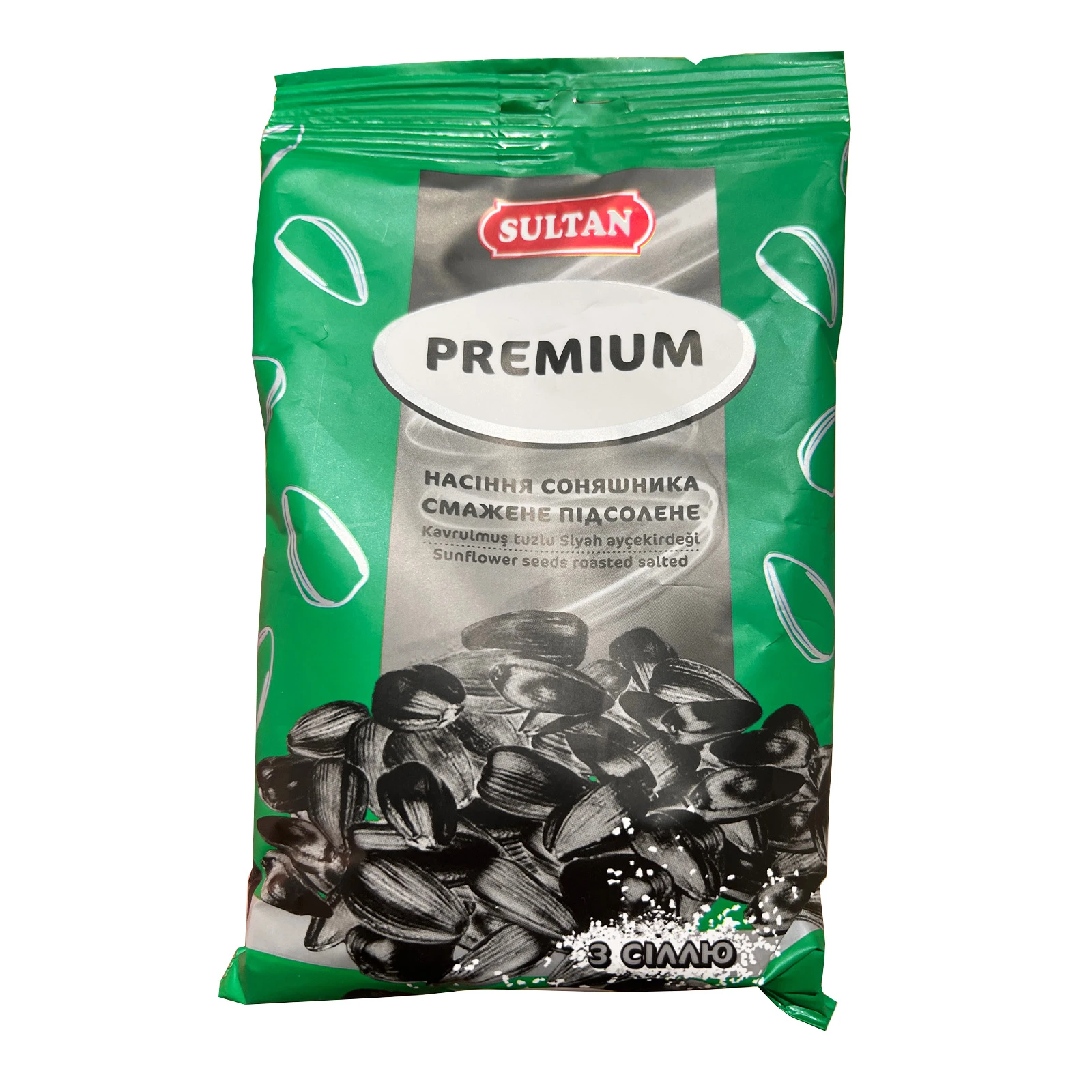 Насіння соняшника Sultan Premium смажене підсолене 120г Фото №:1