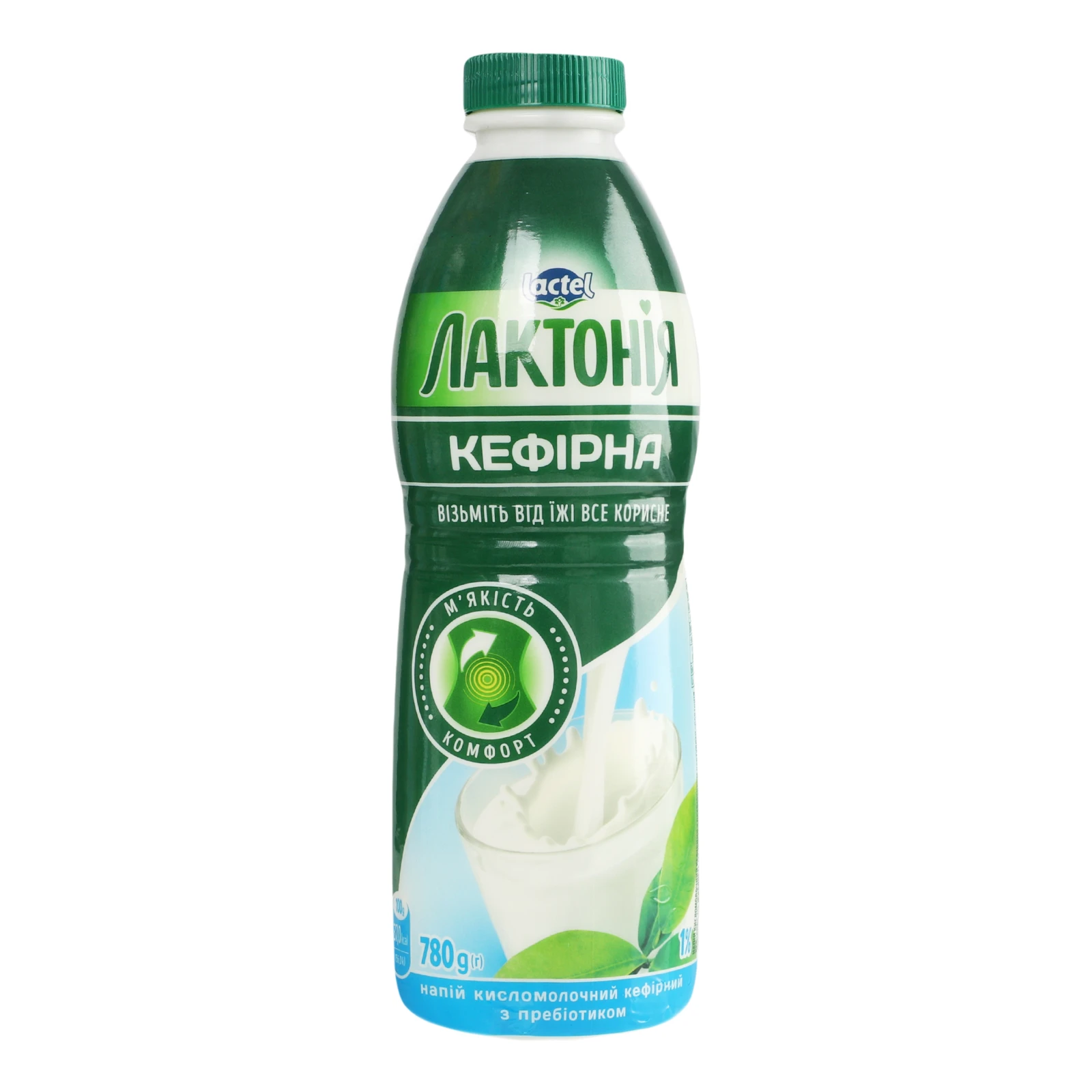 Напій кисломолочний Лактонія Кефірна з пребіотиком лактулози 1% 780г Фото №:2