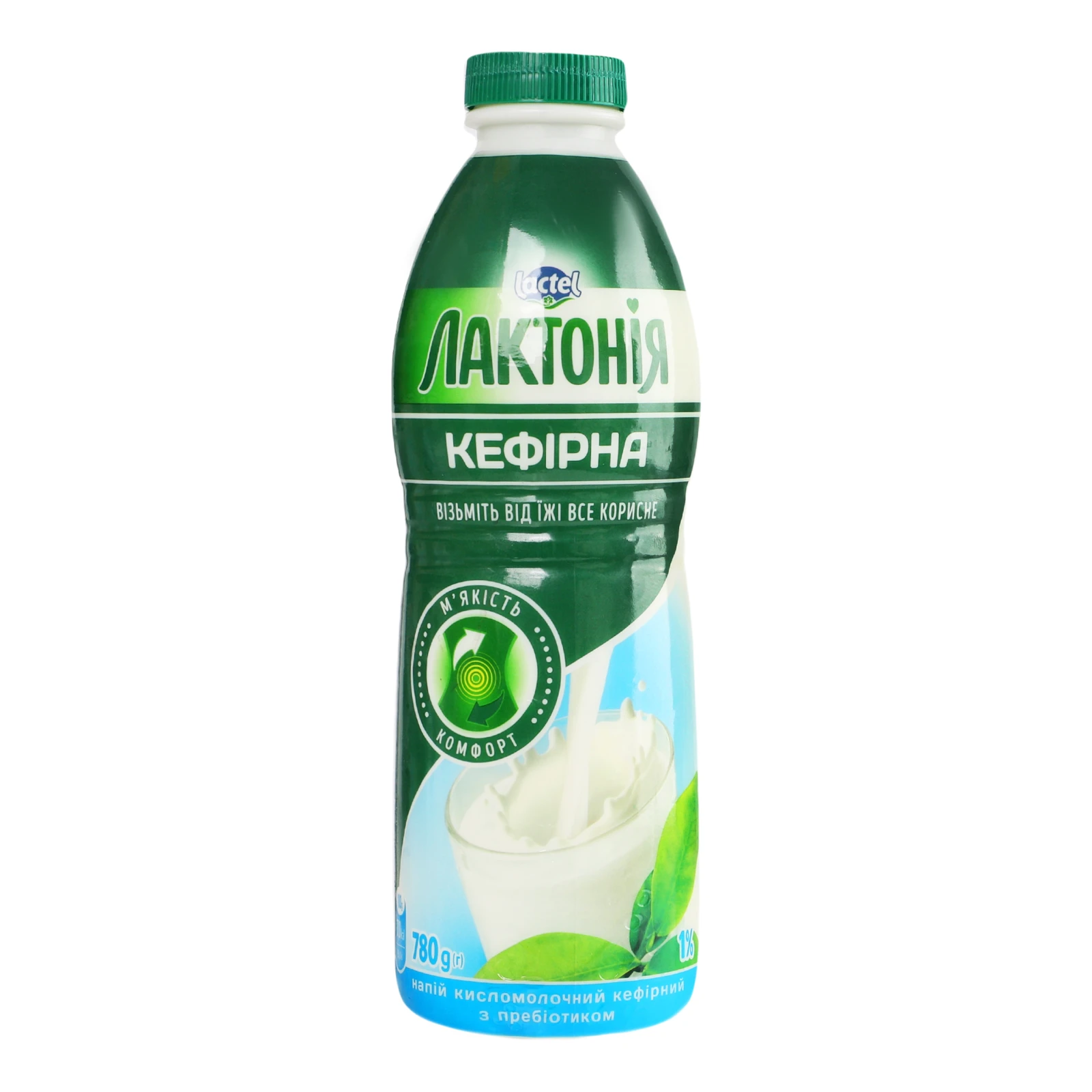 Напій кисломолочний Лактонія Кефірна з пребіотиком лактулози 1% 780г Фото №:1