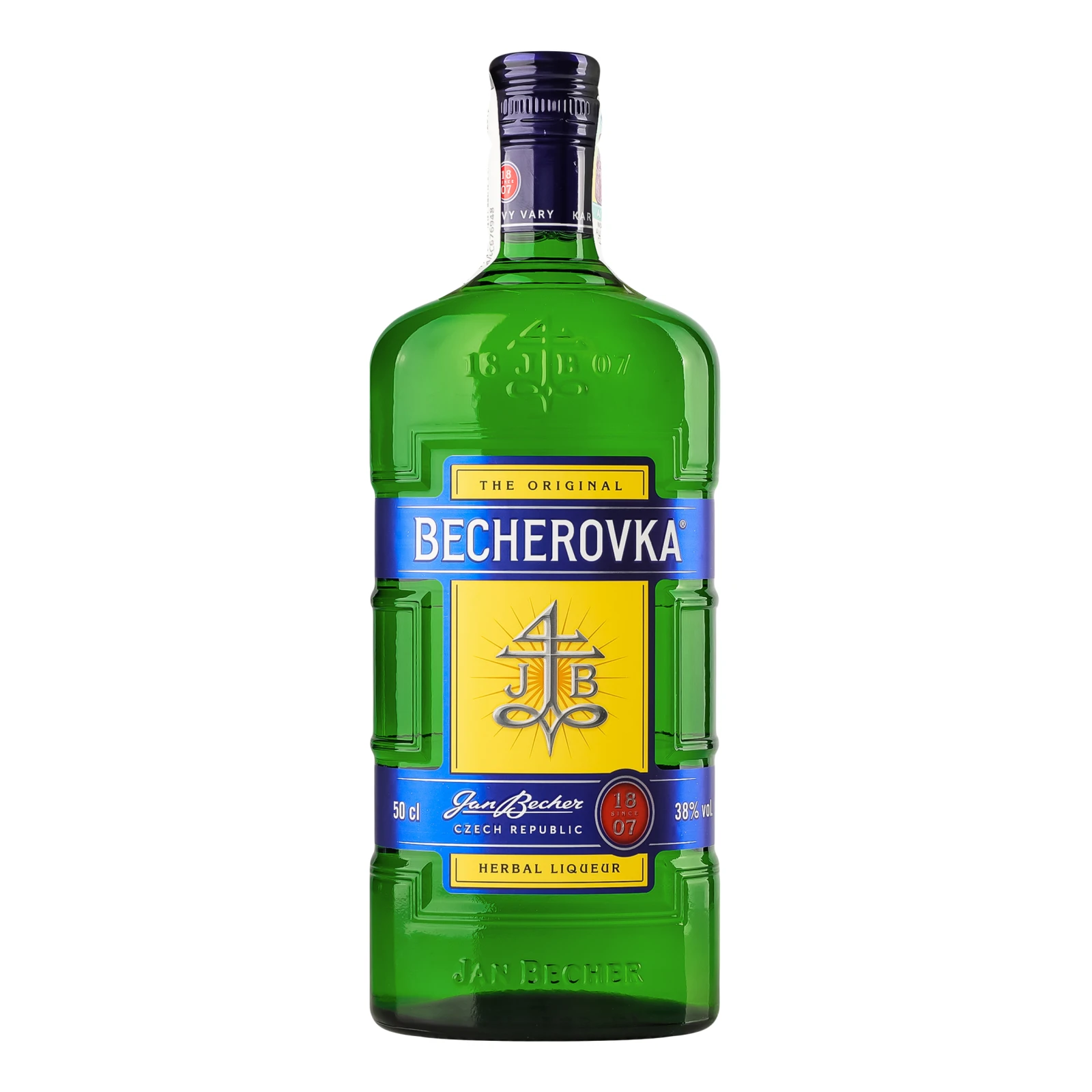 Лікер Becherovka Original на травах 38% 0.5л Фото №:1