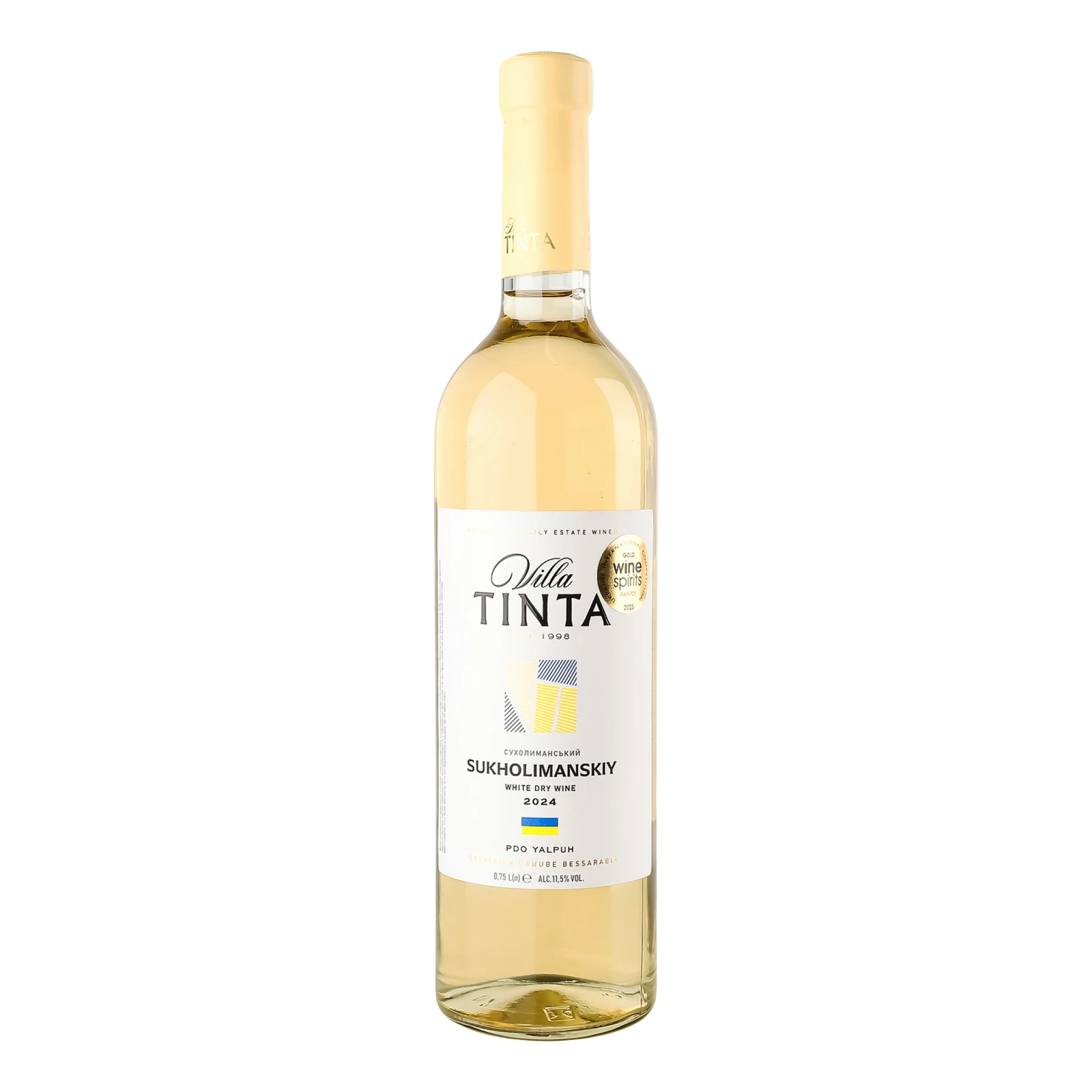 Вино Villa Tinta Sukholimanskiy біле сухе 12% 0.75л