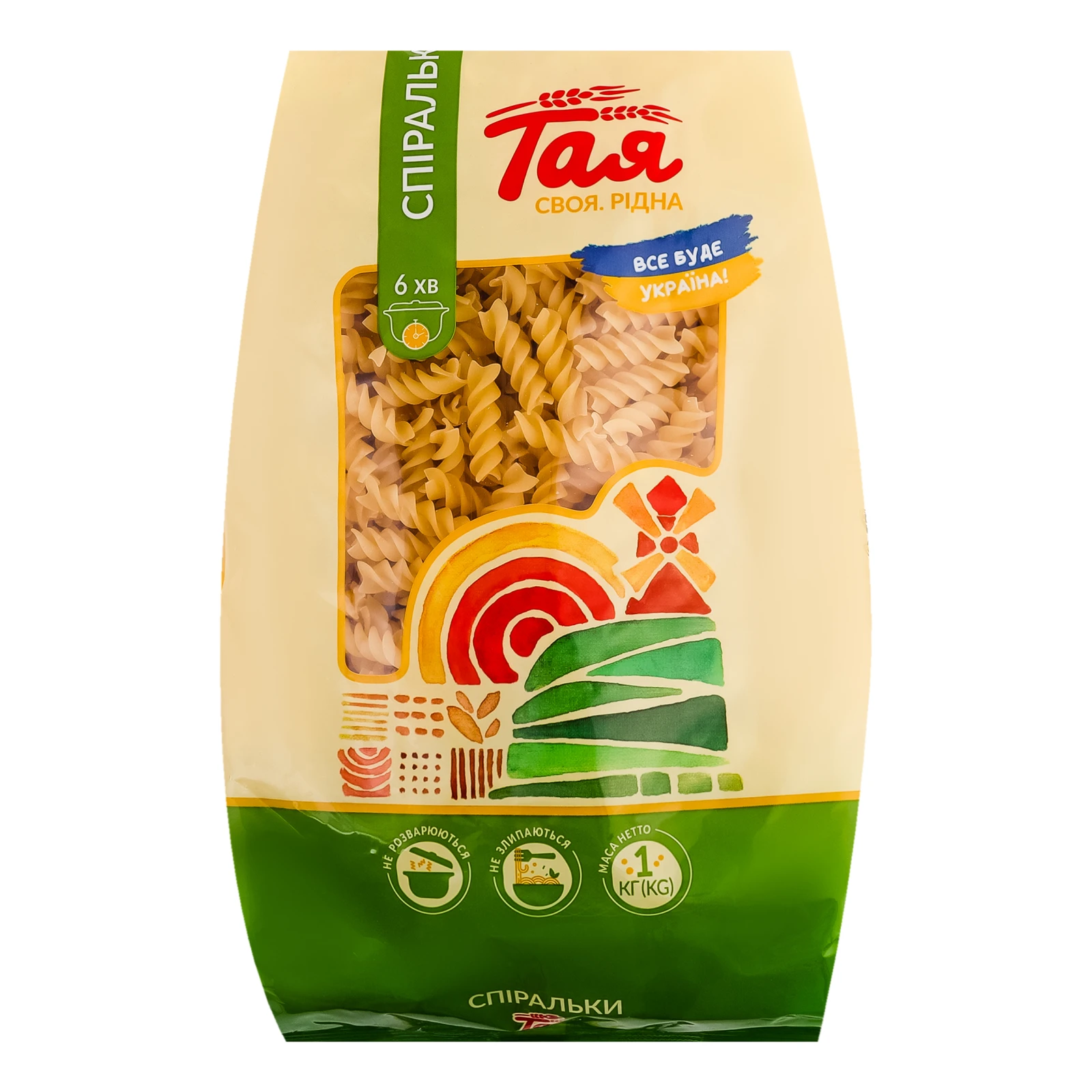 Макаронні вироби Тая Спіральки 1кг Фото №:1