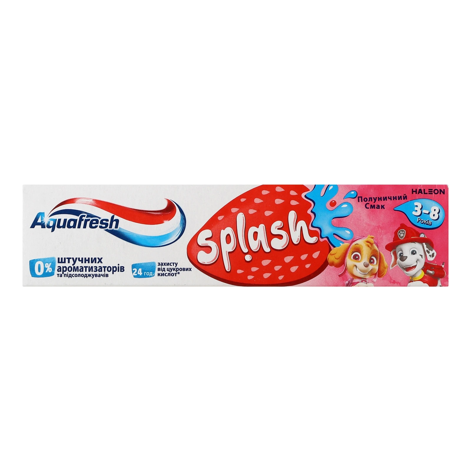 Паста зубна Aquafresh Splash зі смаком полуниці для дітей від 3-х до 8-ми років 50мл Фото навігації №:1