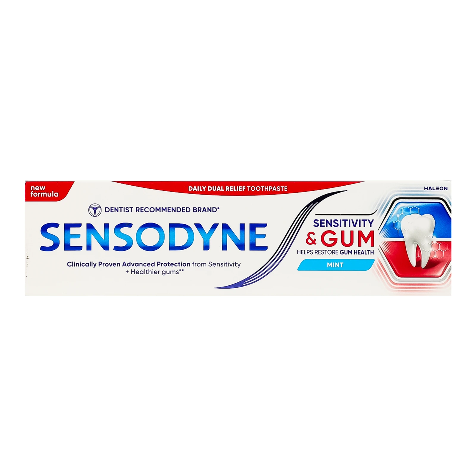 Паста зубна Sensodyne Чутливість зубів та захист ясен з фтором 75мл Фото №:1