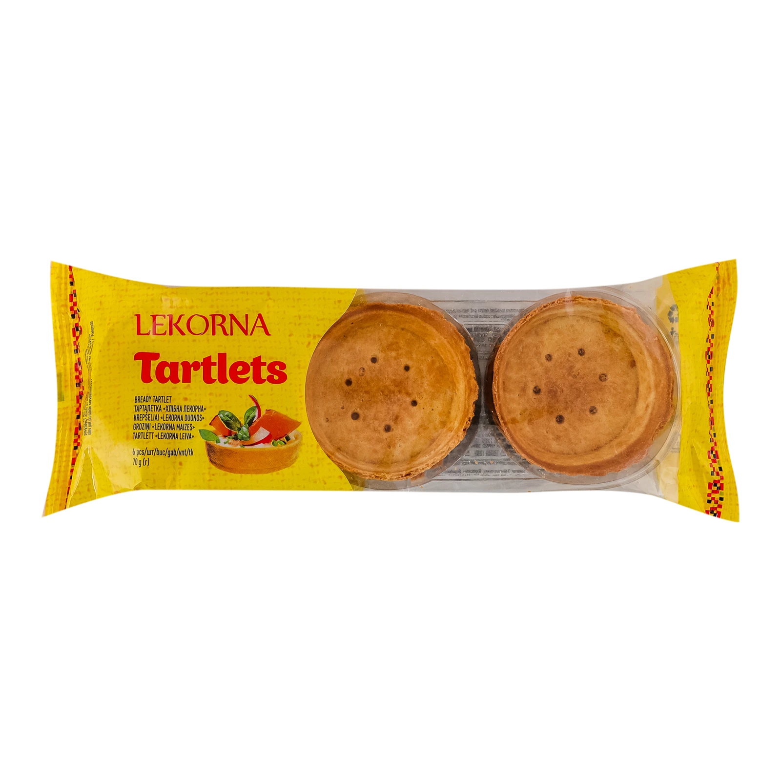 Тарталетка Lekorna хлібна 6шт 70г Фото №:1