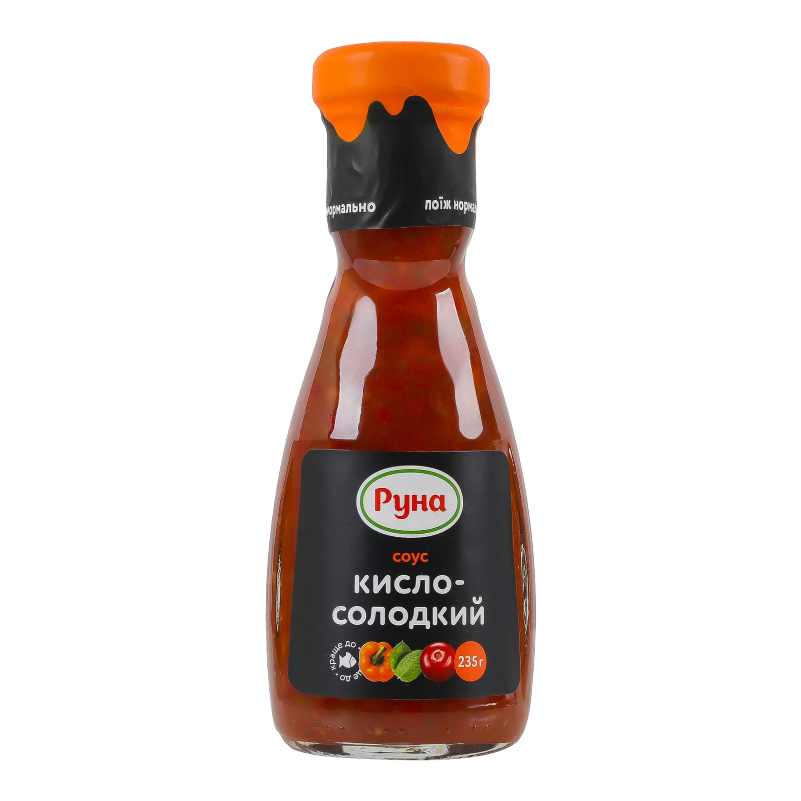 Соус Руна кисло-солодкий стерилізований 235г Фото №:1