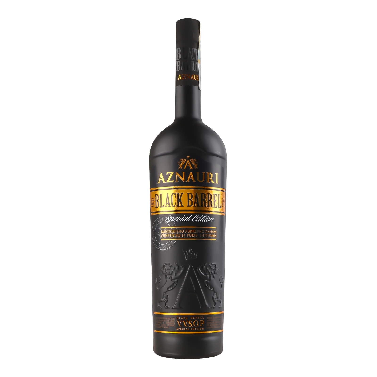 Коньяк Aznauri Black Barrel 5 зірок 40% 0.5л Фото №:1