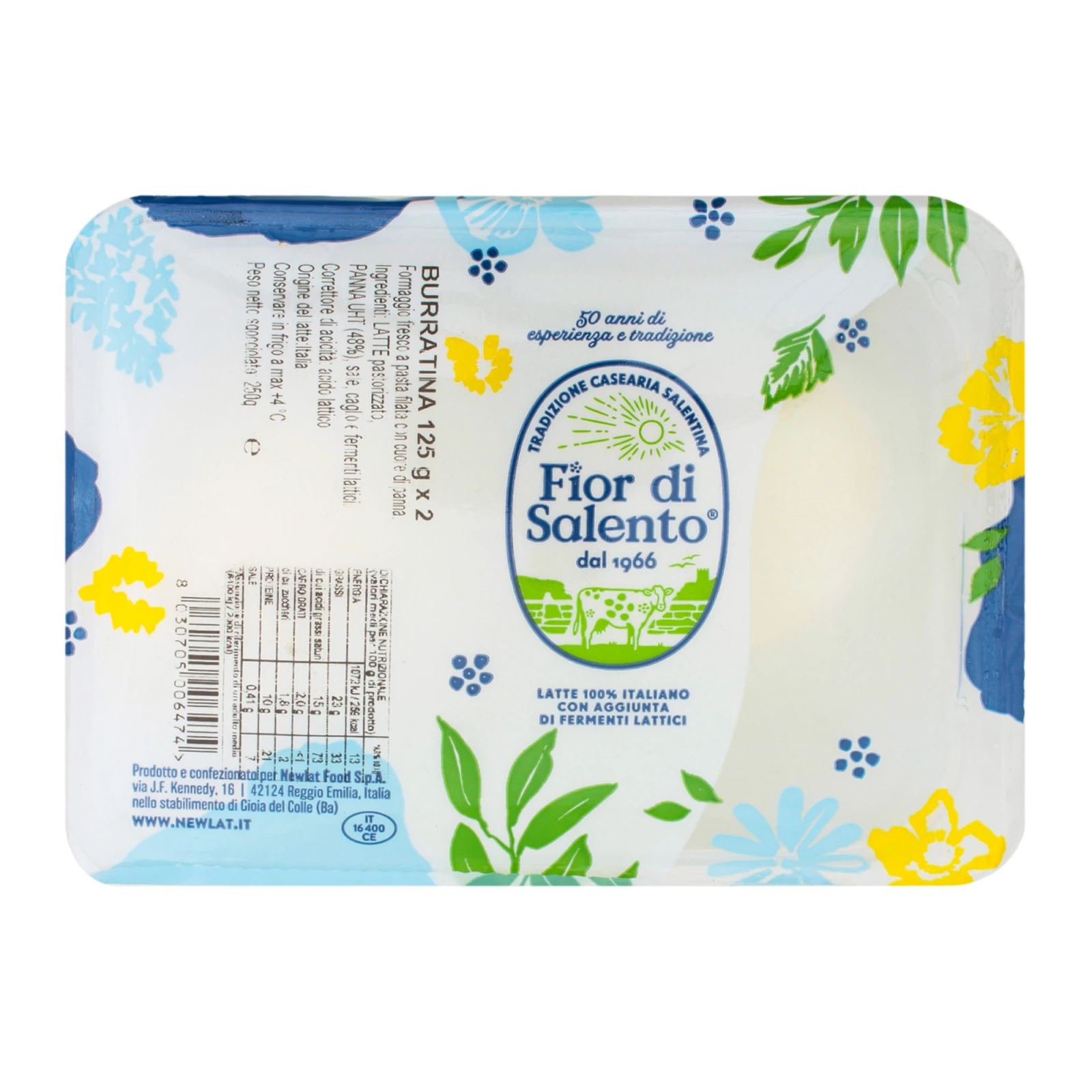 Сир Fior di Salento 2*125г 60% Burratina Фото №:1
