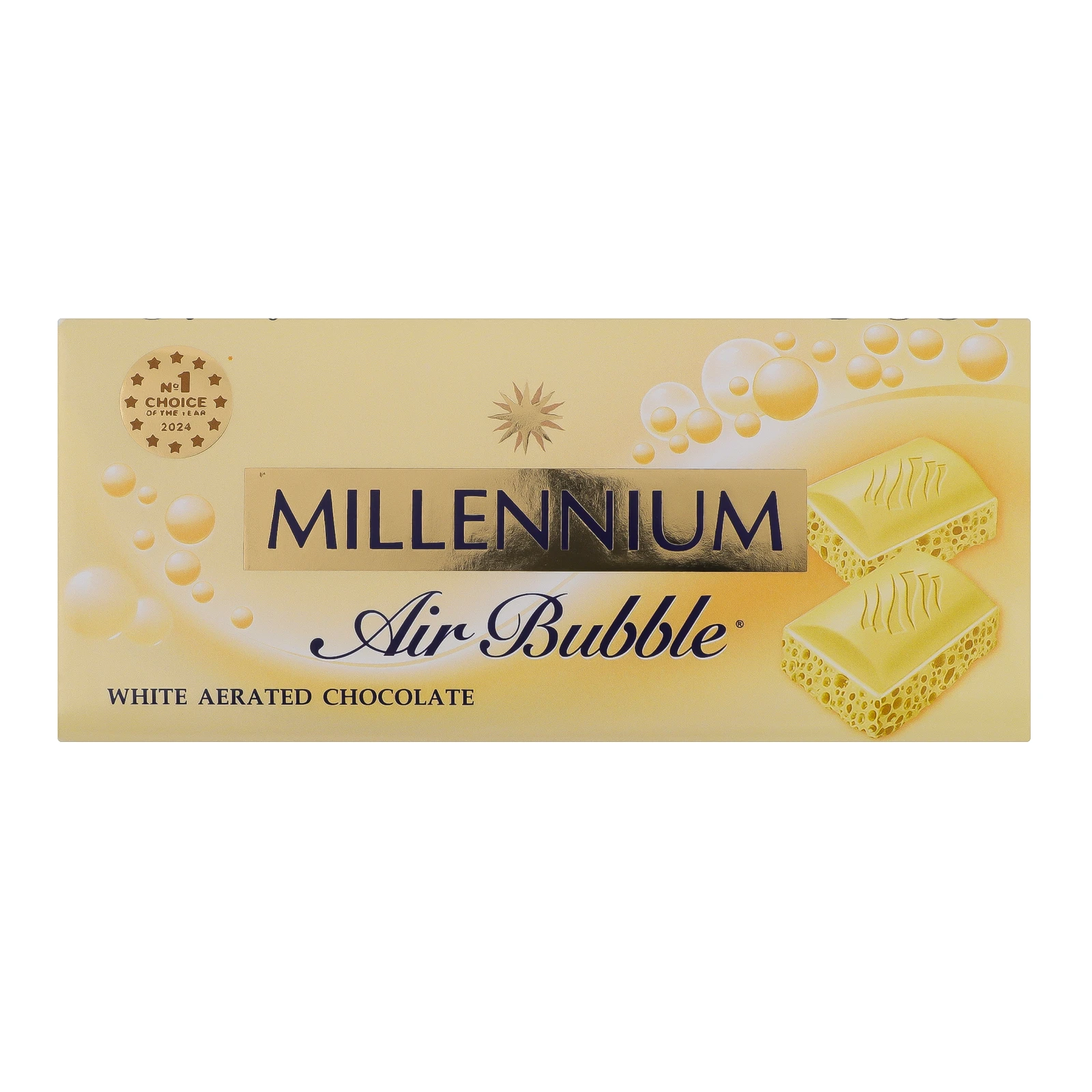 Шоколад Millennium білий пористий 85г Фото №:1
