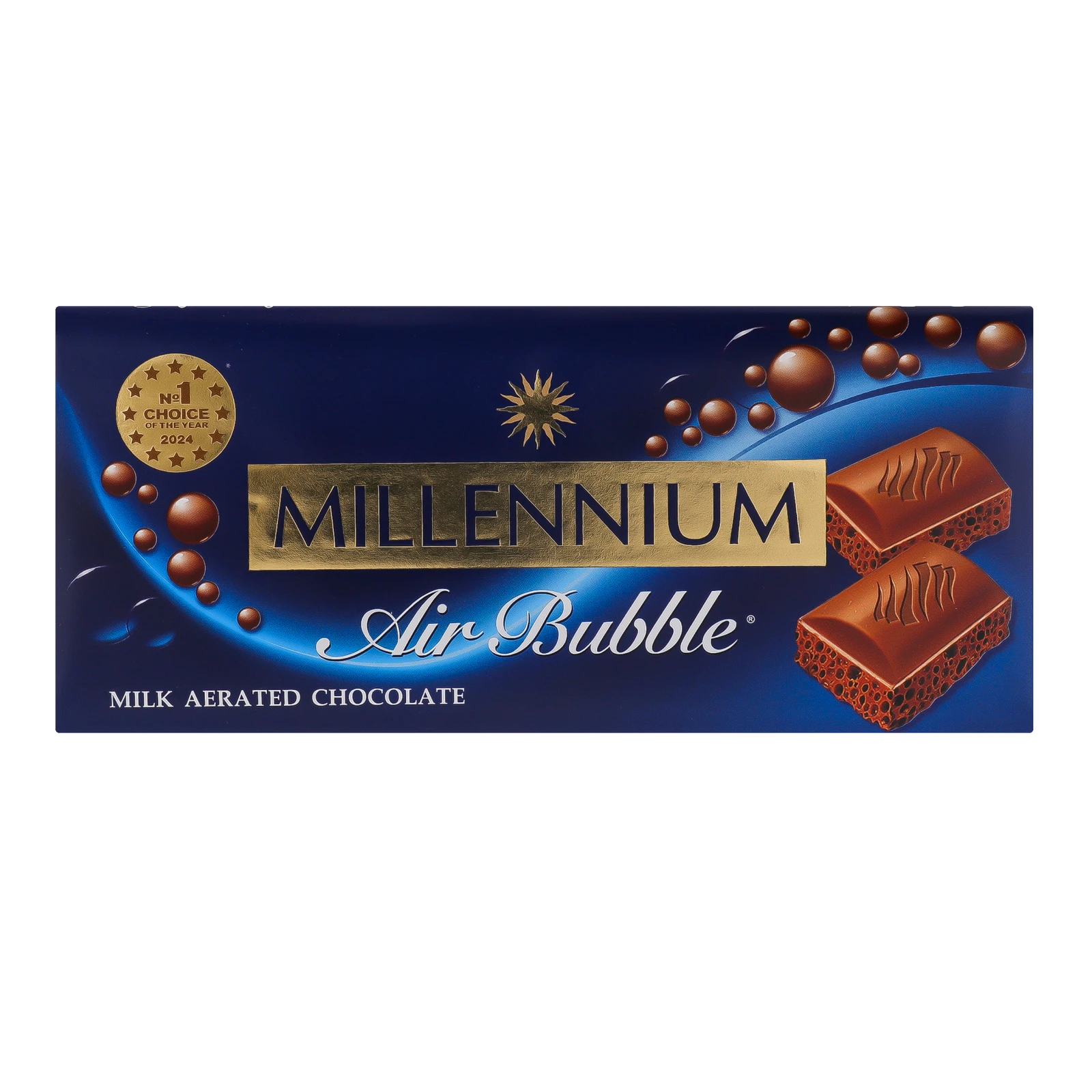Шоколад Millennium молочний пористий 85г Фото №:1