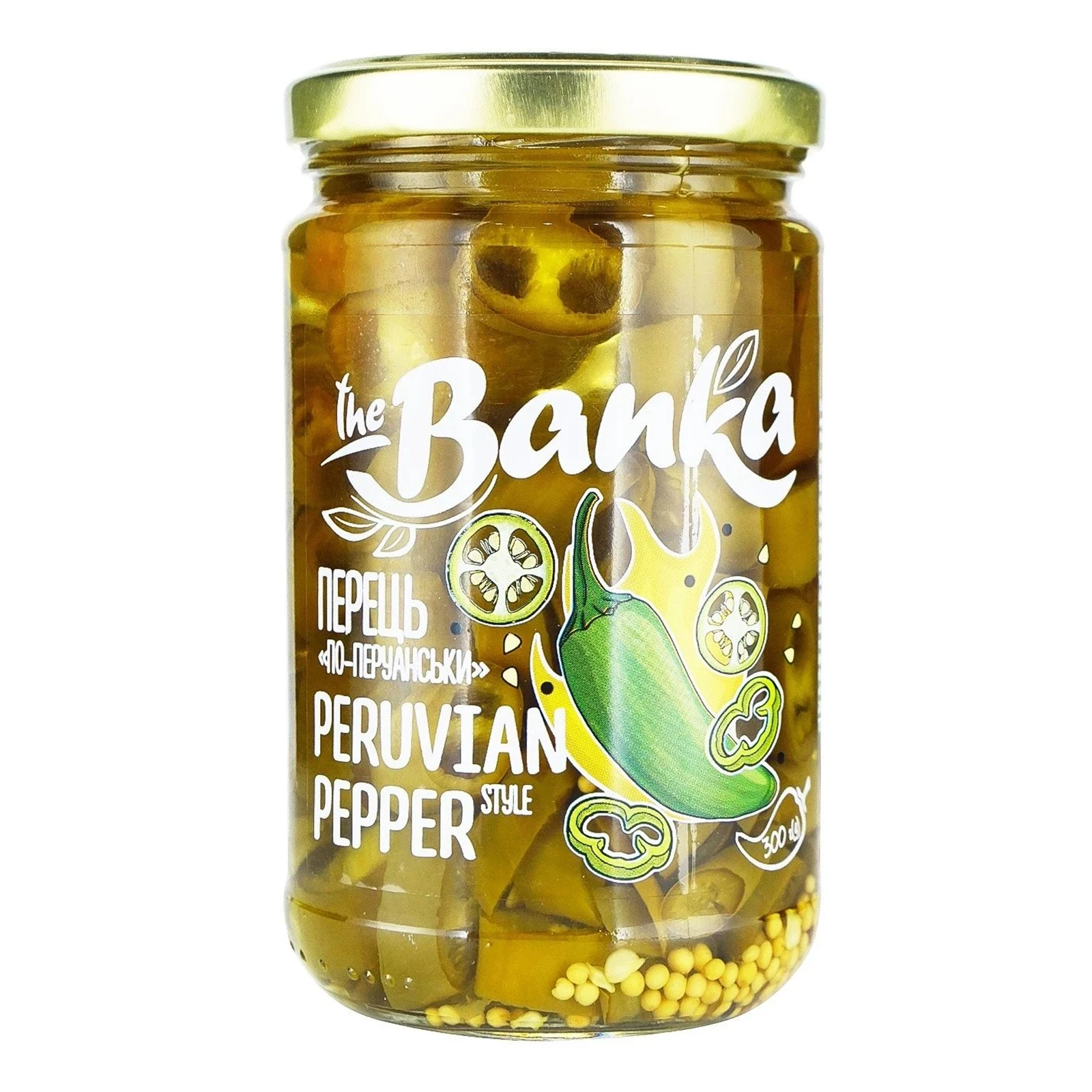 Перець the Banka По-перуанськи гострий маринований пастеризований 300г Фото №:1