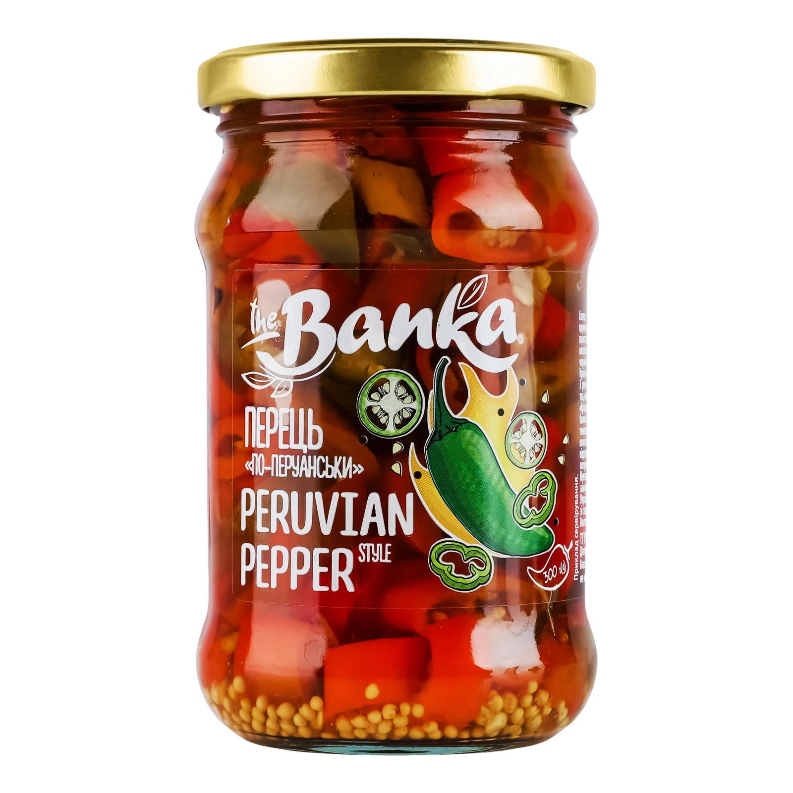 Перець the Banka По-перуанськи гострий маринований 300г Фото №:1