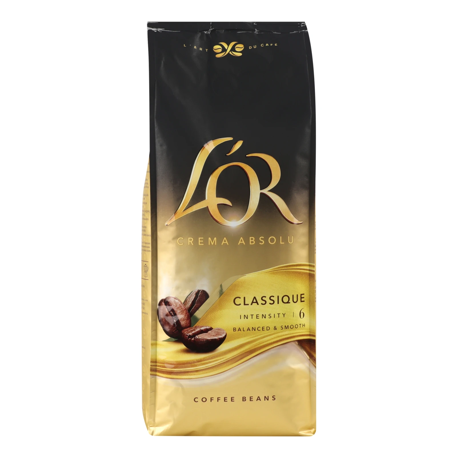 Кава L'OR Сrema Absolu Classique натуральна смажена в зернах 1кг Фото №:1