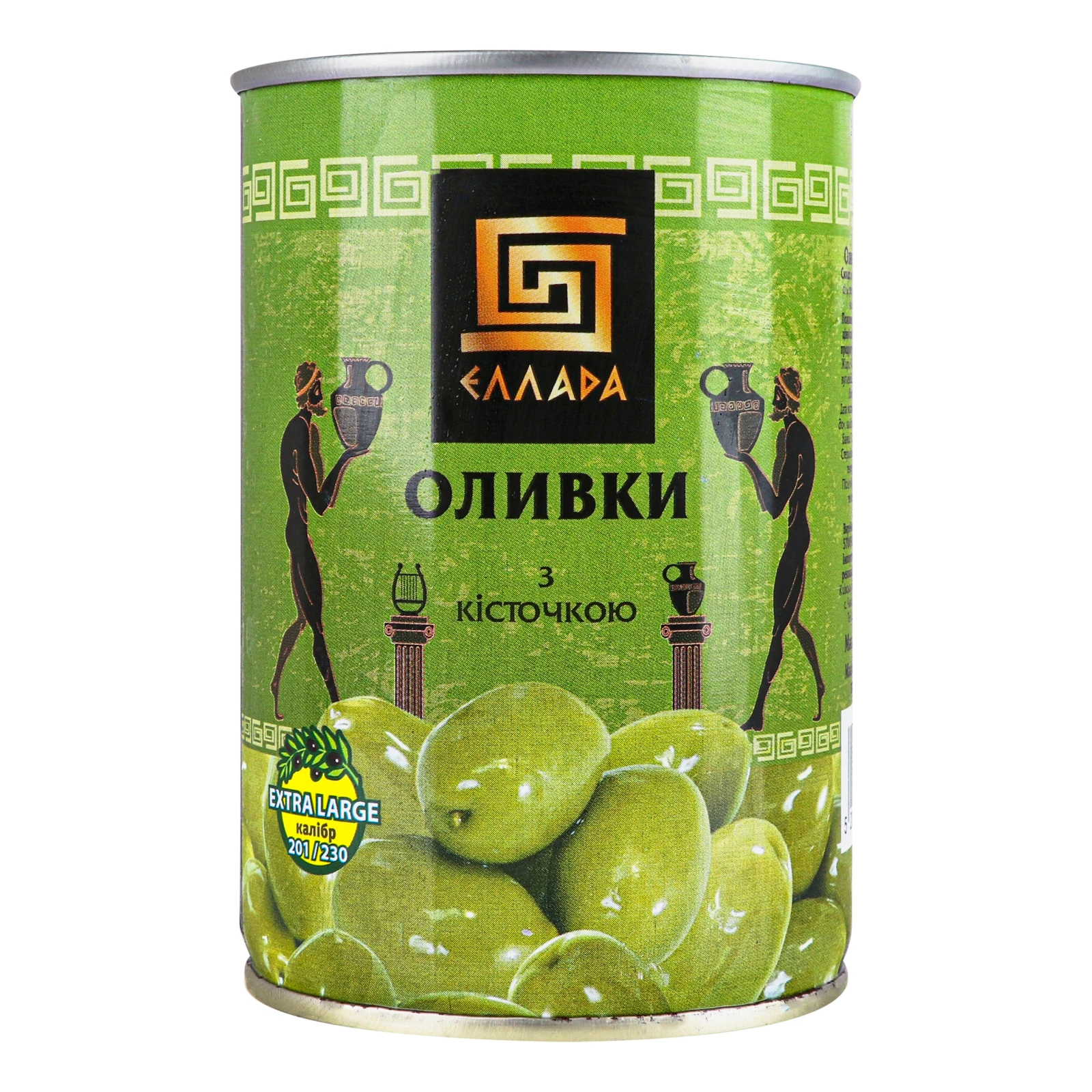 Оливки Еллада з кісточкою 420г Фото №:1