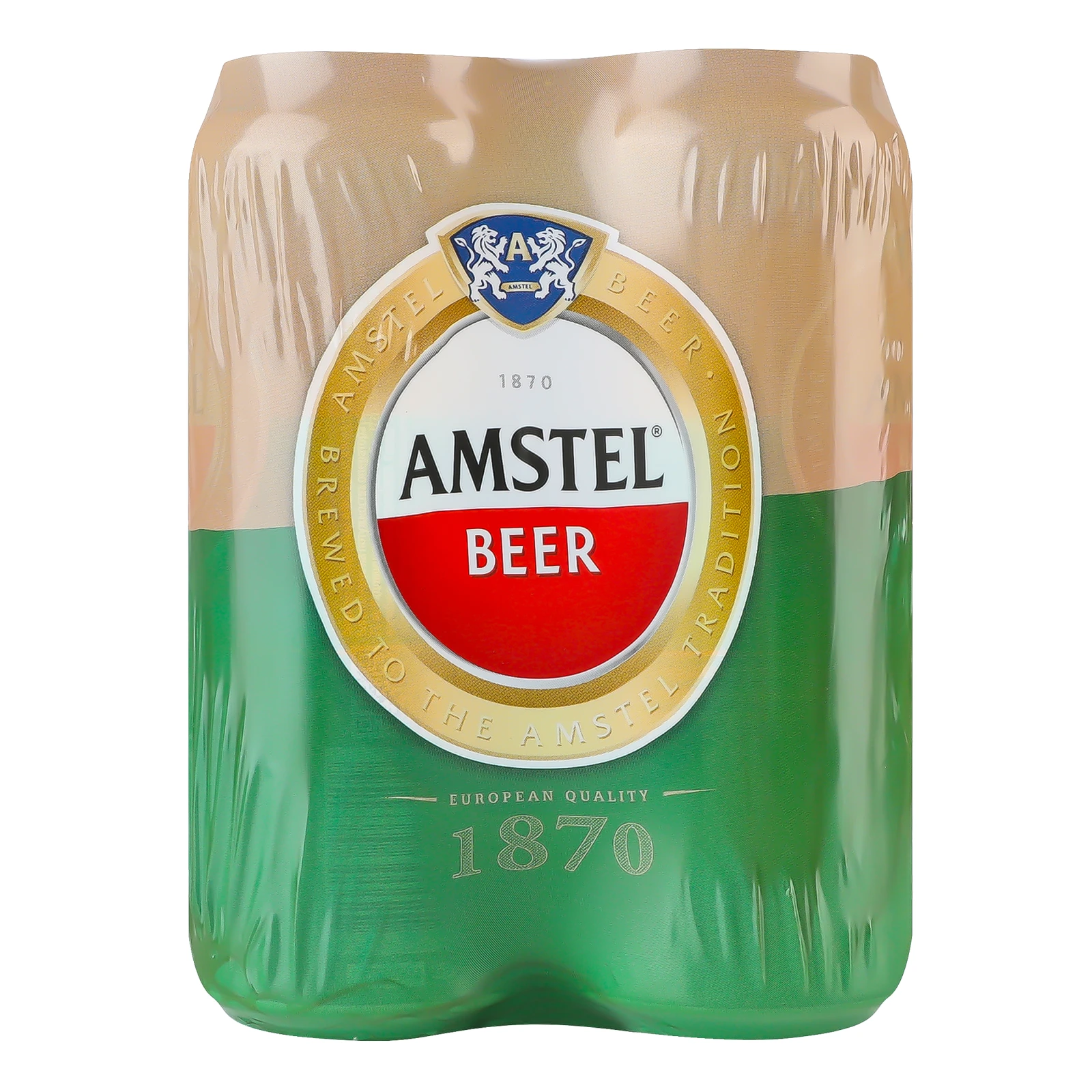 Пиво Amstel світле фільтроване пастеризоване 5% 4*500мл/уп Фото №:1