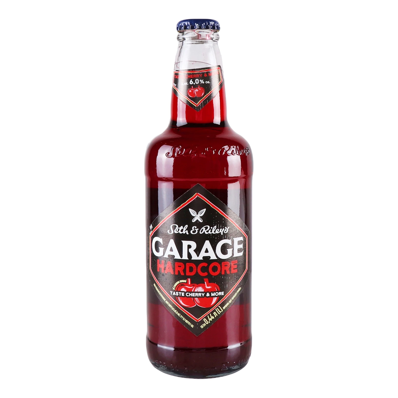 Пиво спеціальне Seth&Riley's Garage Hardcore Cherry&More пастеризоване 6% 0.44л Фото №:1