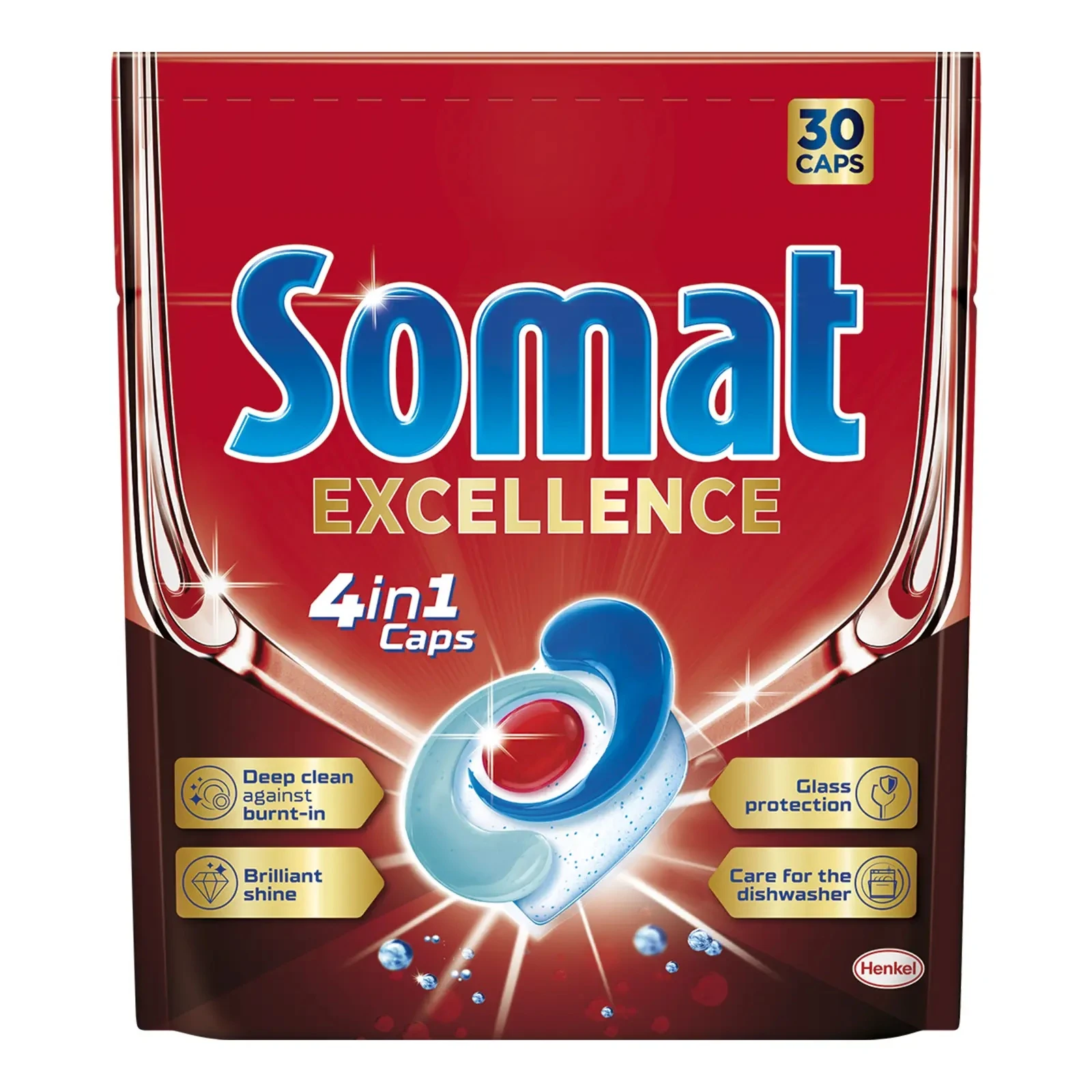 Таблетки Somat 30капсул д/посуду Excellence 4в1 Фото №:1
