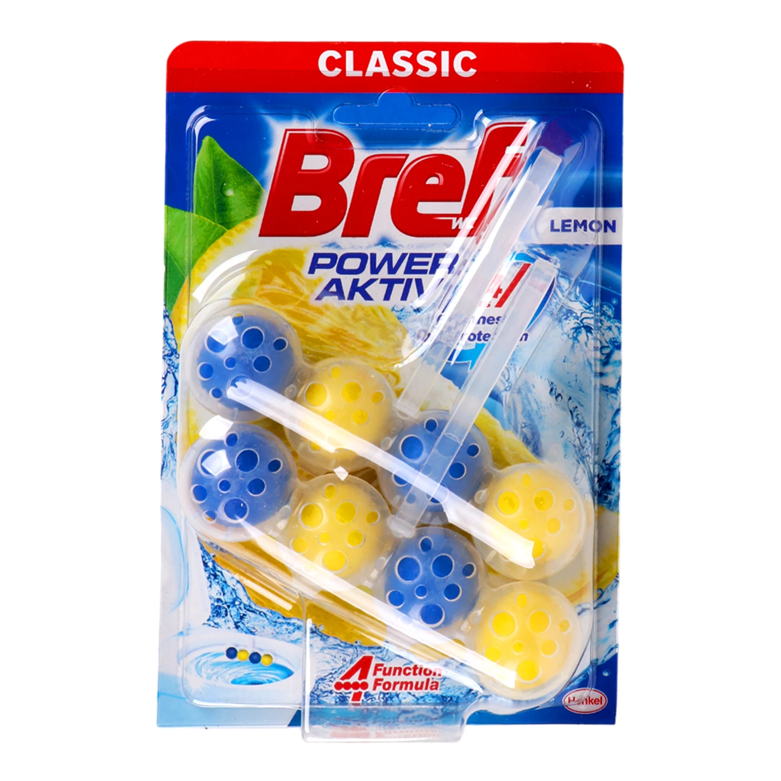 Засіб Bref 250г Блок д/унітазу сила актив лимонна свіжість дуо Фото №:1