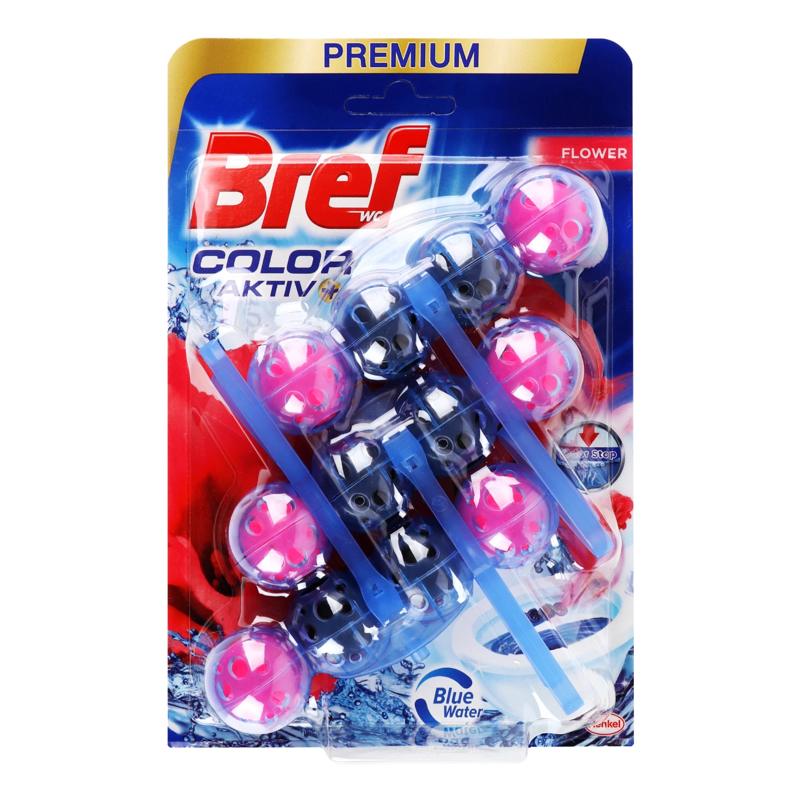Блок туалетний Bref Color Activ+ Flower для унітазу 3*50г/уп Фото №:1