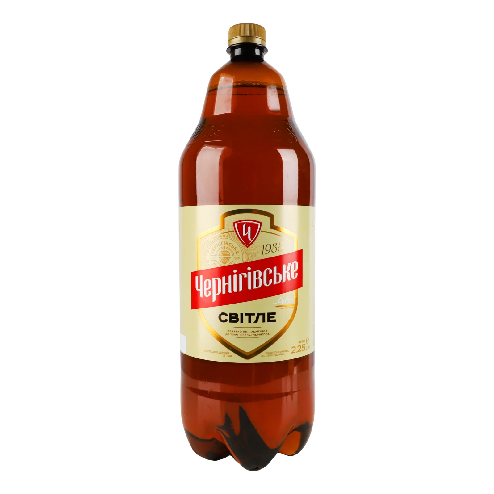Пиво Чернігівське світле пастеризоване 4.6% 2.25л Фото №:1