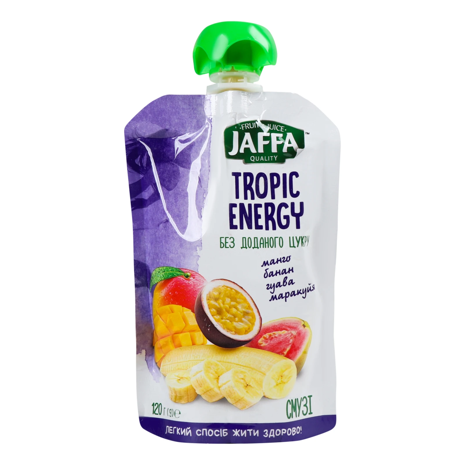 Смузі Jaffa Tropic Energy Манго-банан-гуава-маракуя 120г Фото №:1