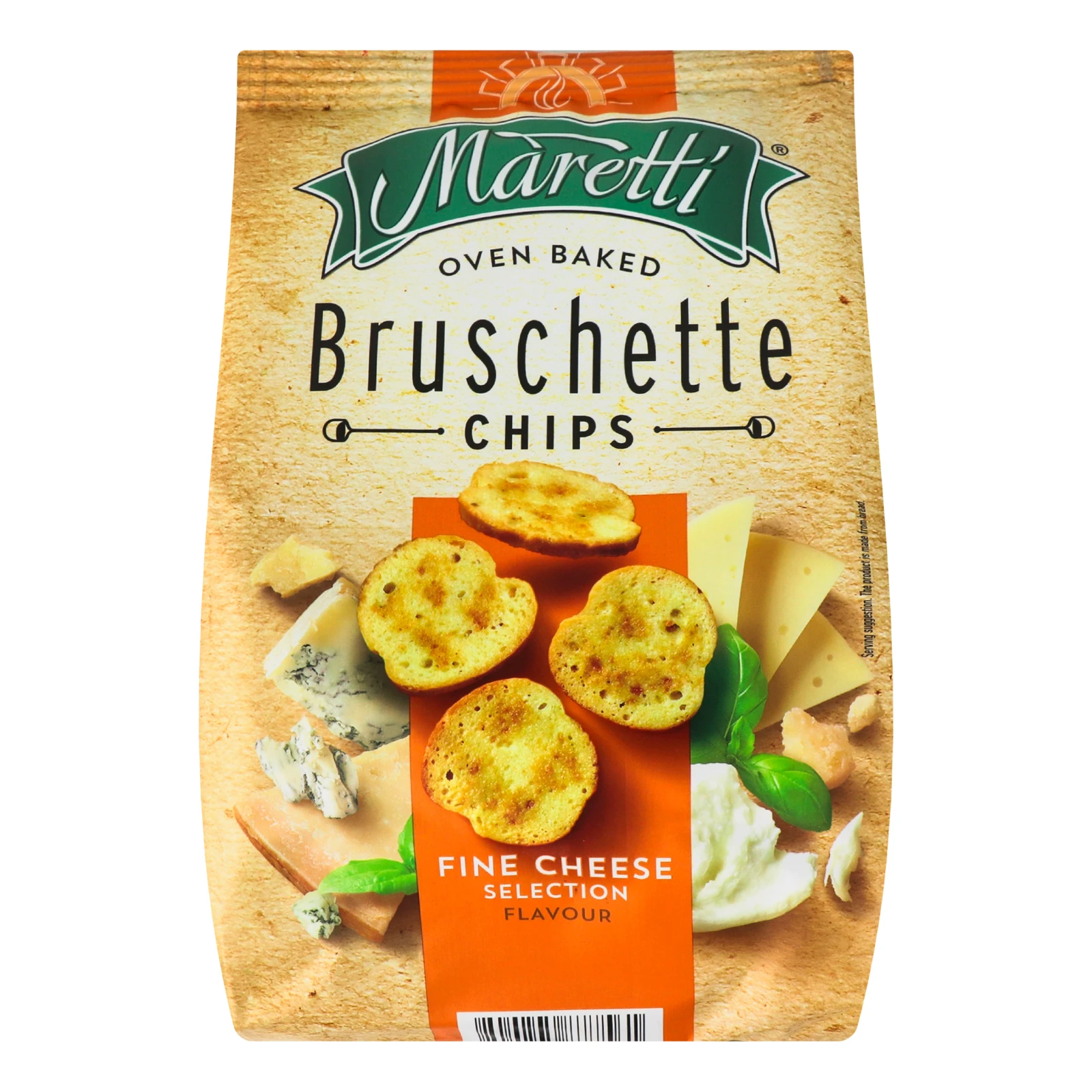 Брускети Maretti хлібні запечені зі смаком суміш відбірних сирів 140г Фото №:1