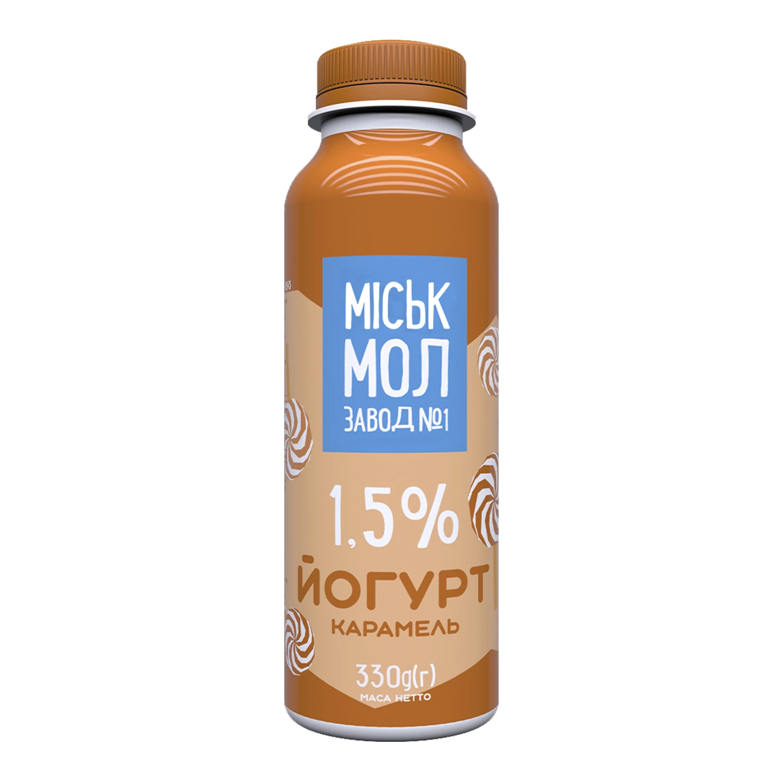 Йогурт Міськмолзавод №1 Карамель 1.5% Фото №:1
